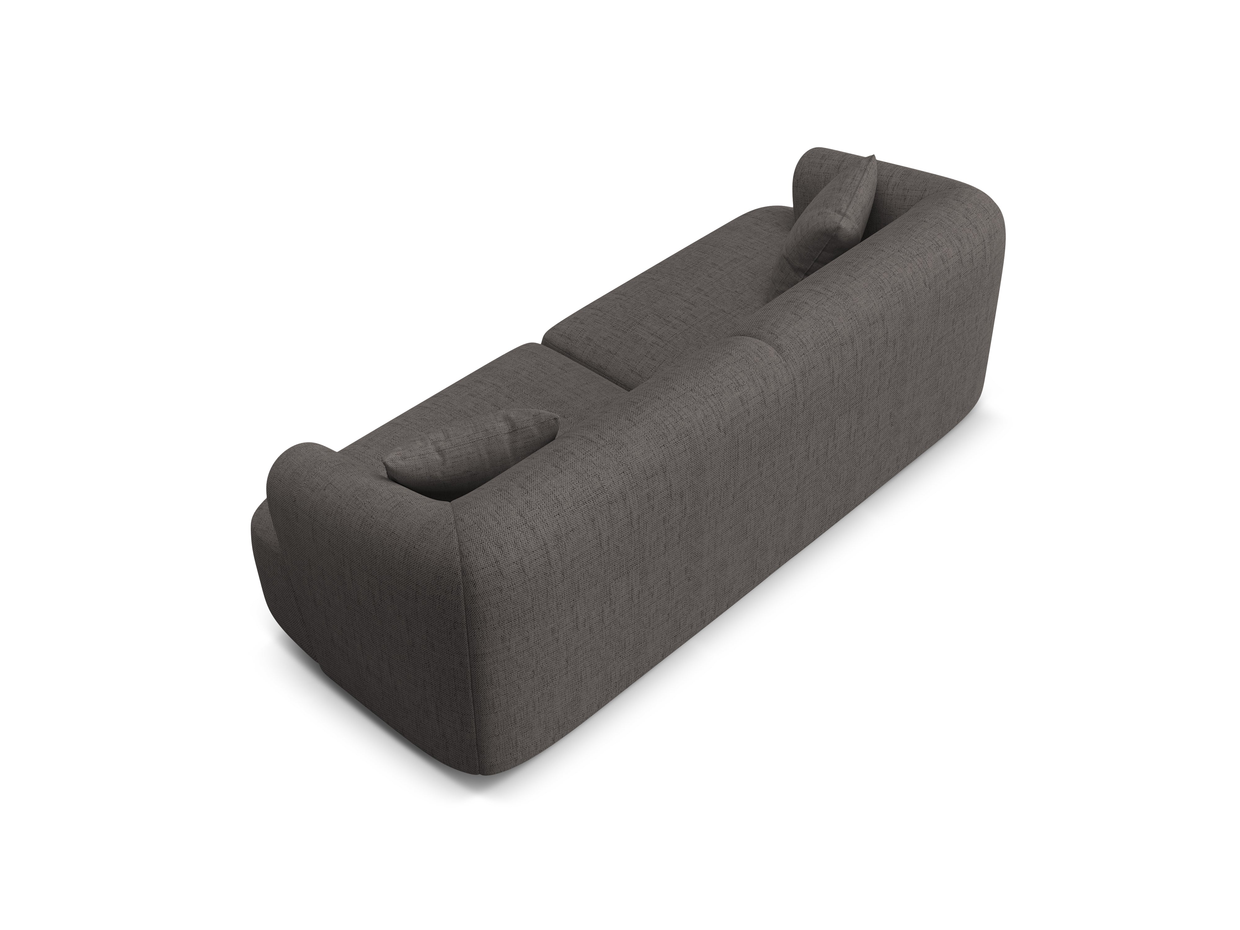 Sofa 3-sitzig CAMPI graues Chenille