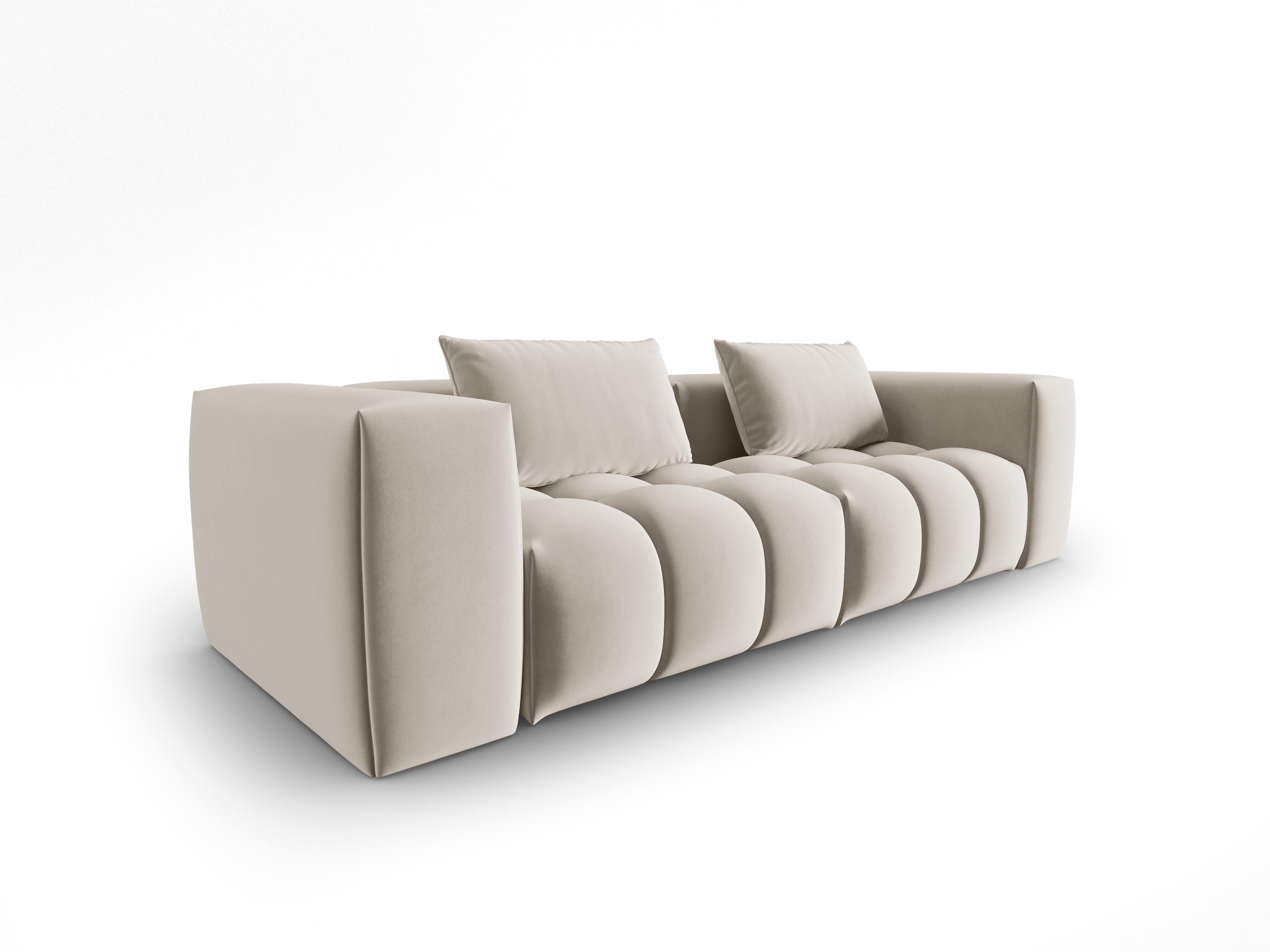 Sofa aksamitna 3-osobowa VERONA ecru