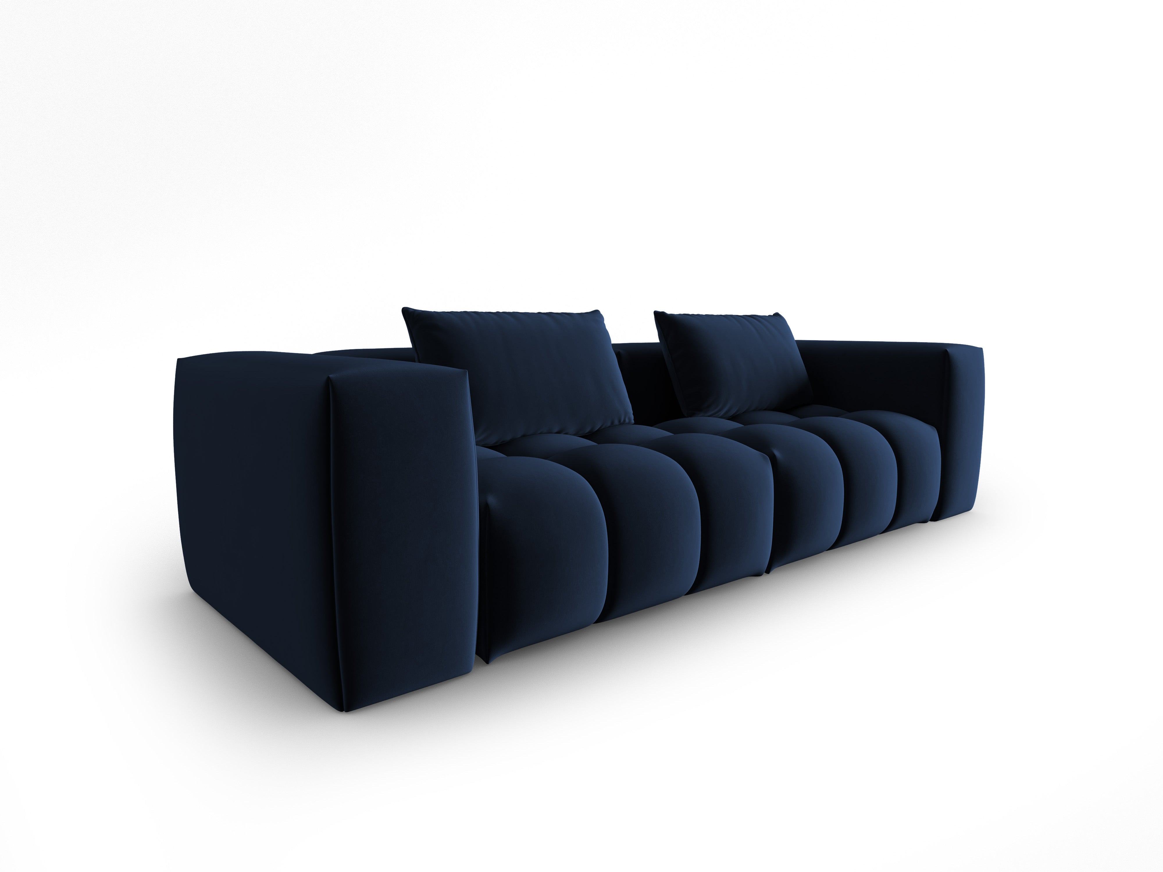 Sofa aksamitna 3-osobowa VERONA królewski niebieski