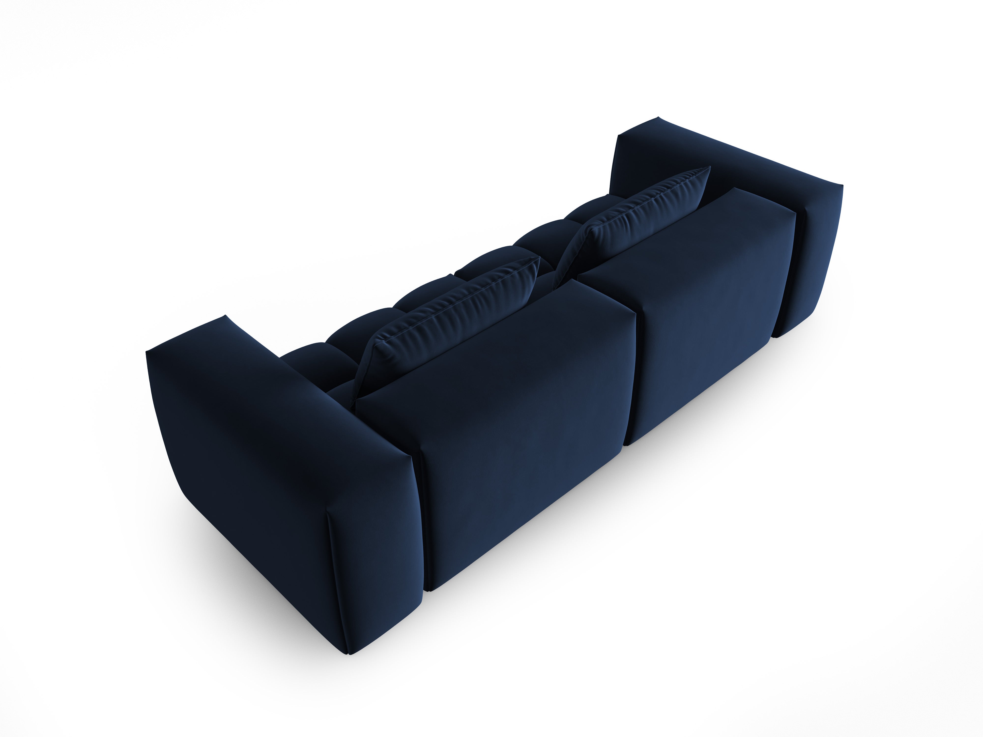 Sofa aksamitna 3-osobowa VERONA królewski niebieski