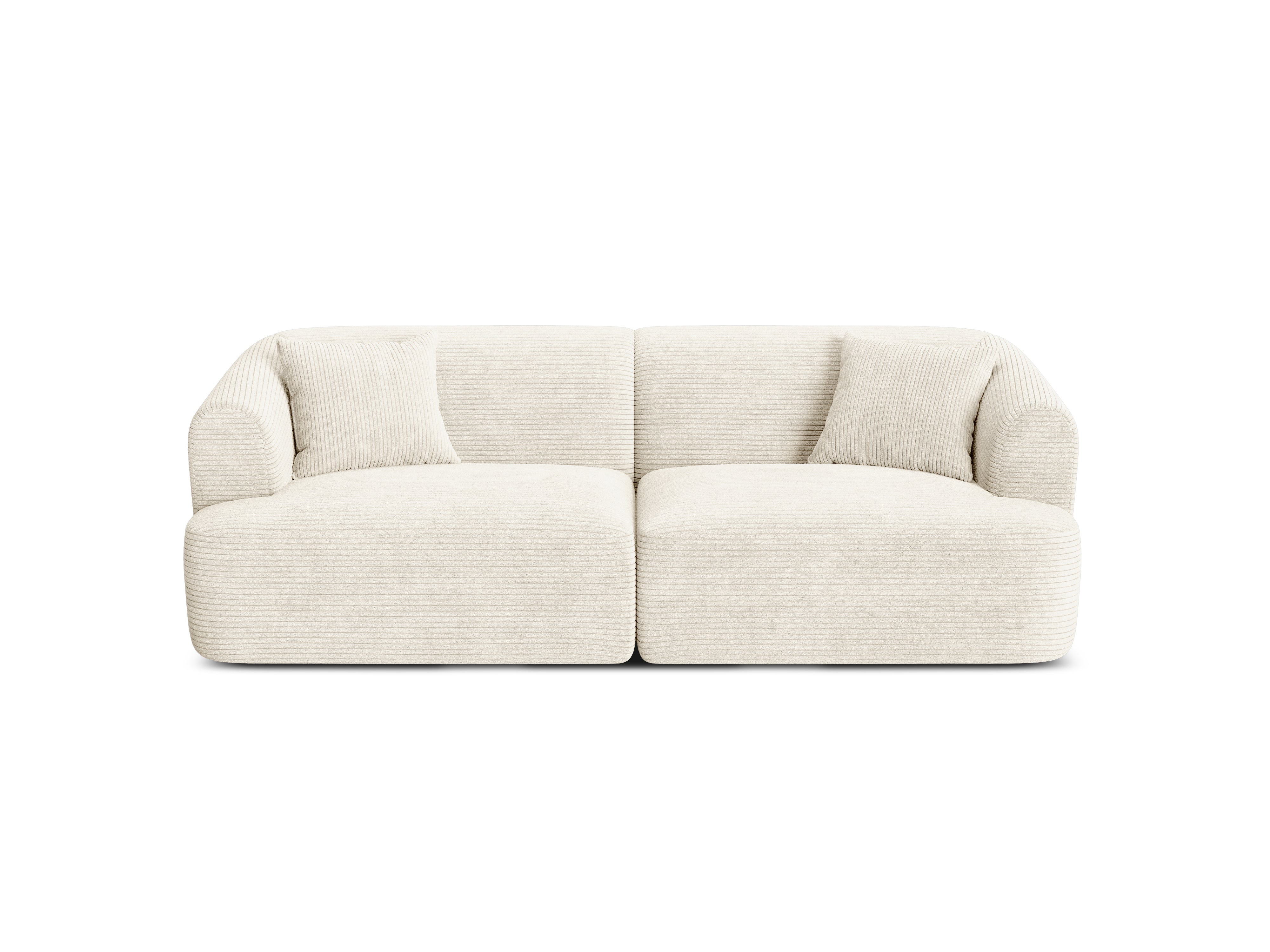 3-seater Sofa CAMPI cream corduroy