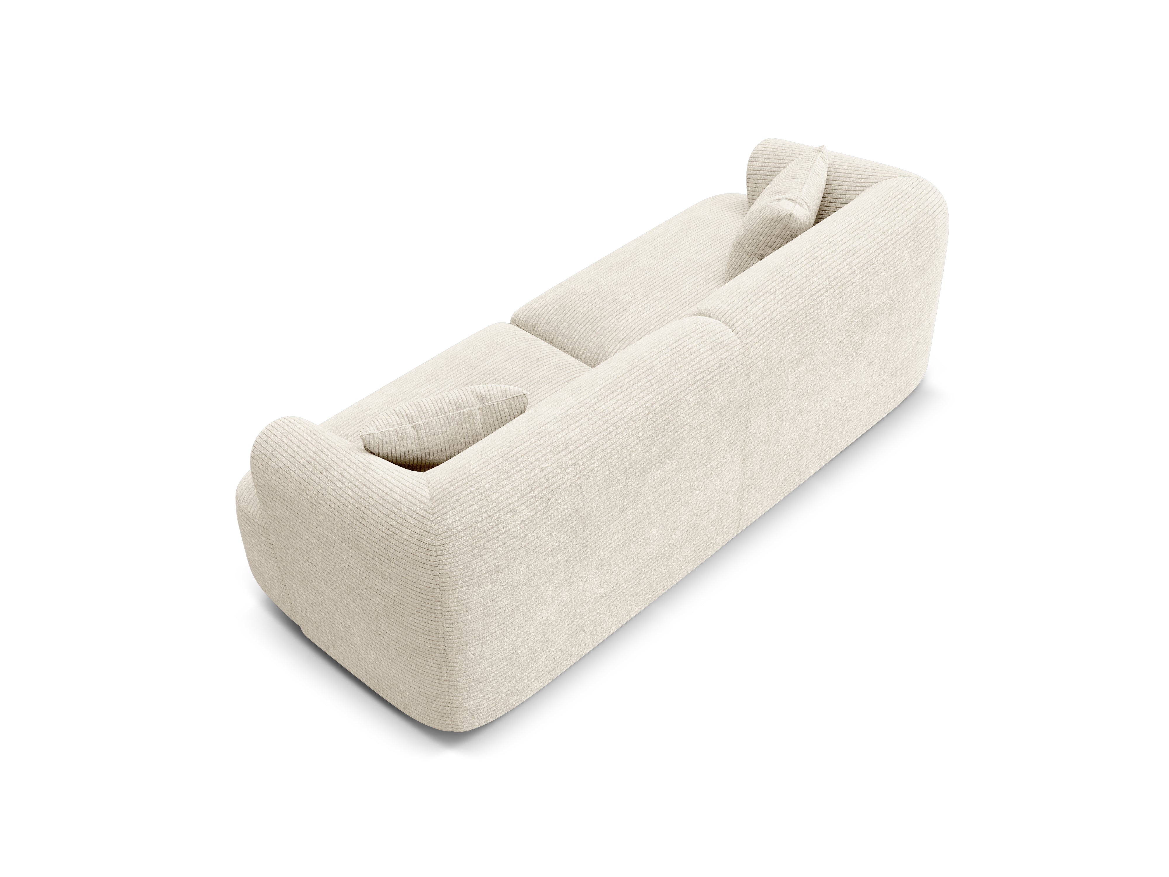 3-seater Sofa CAMPI cream corduroy