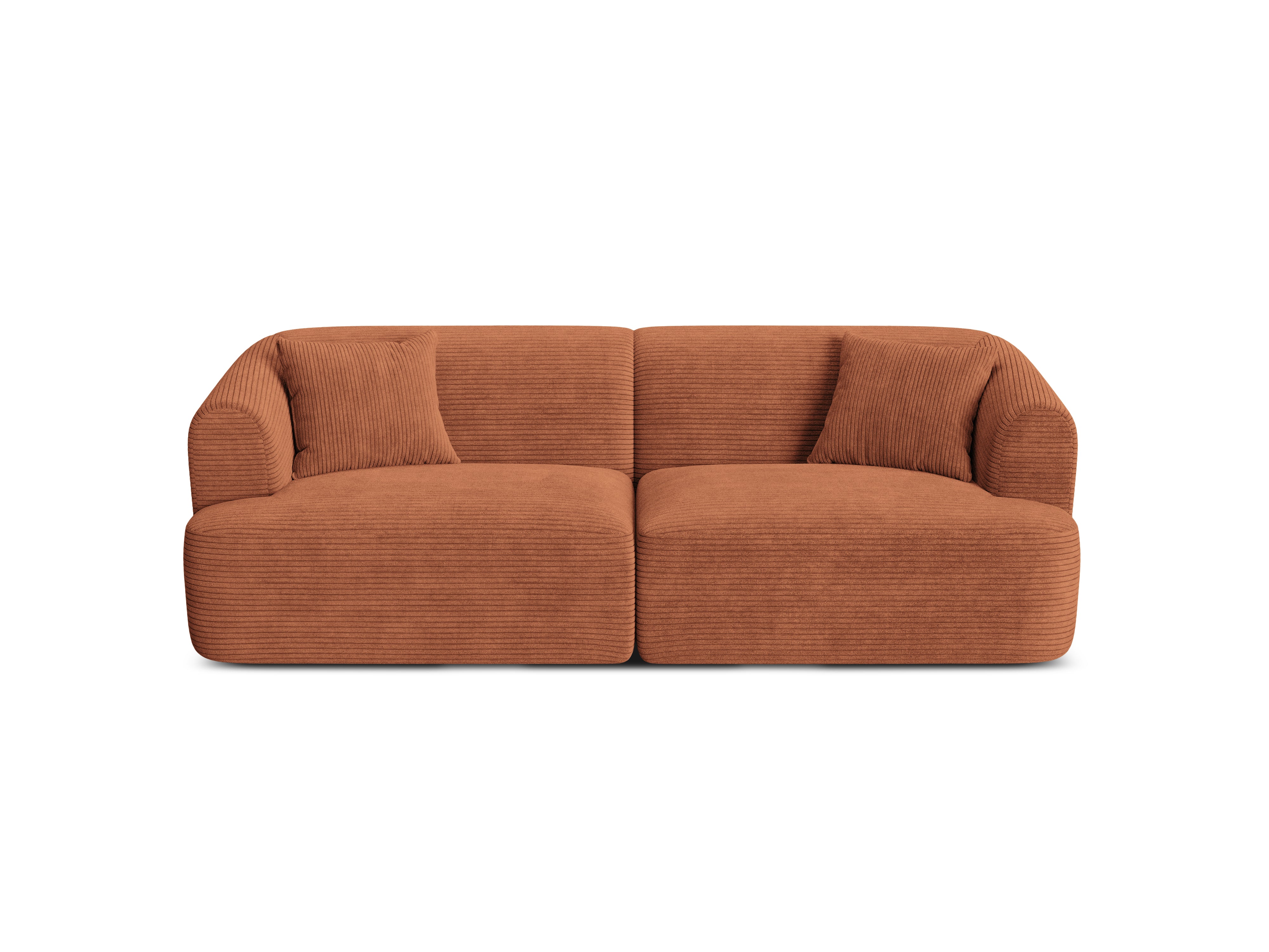 3-seater Sofa CAMPI brick corduroy
