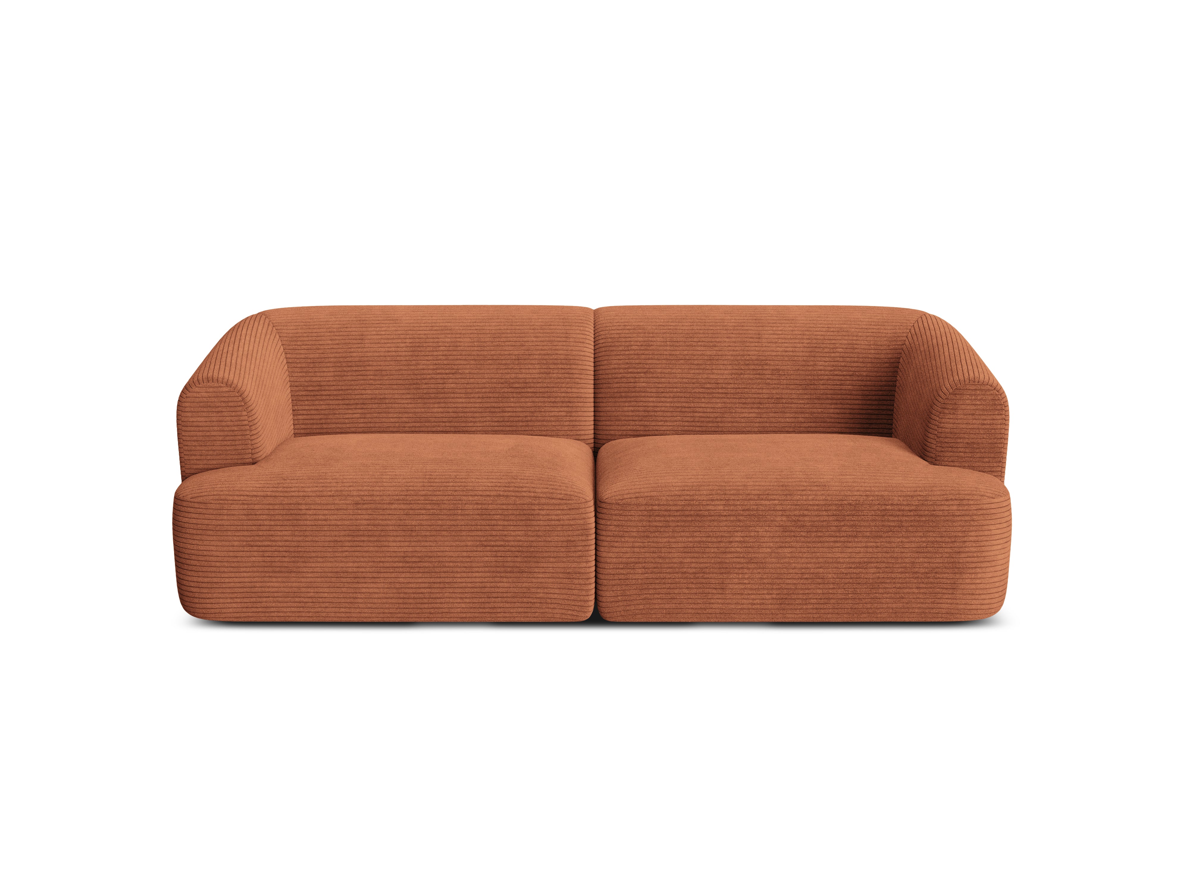 3-seater Sofa CAMPI brick corduroy