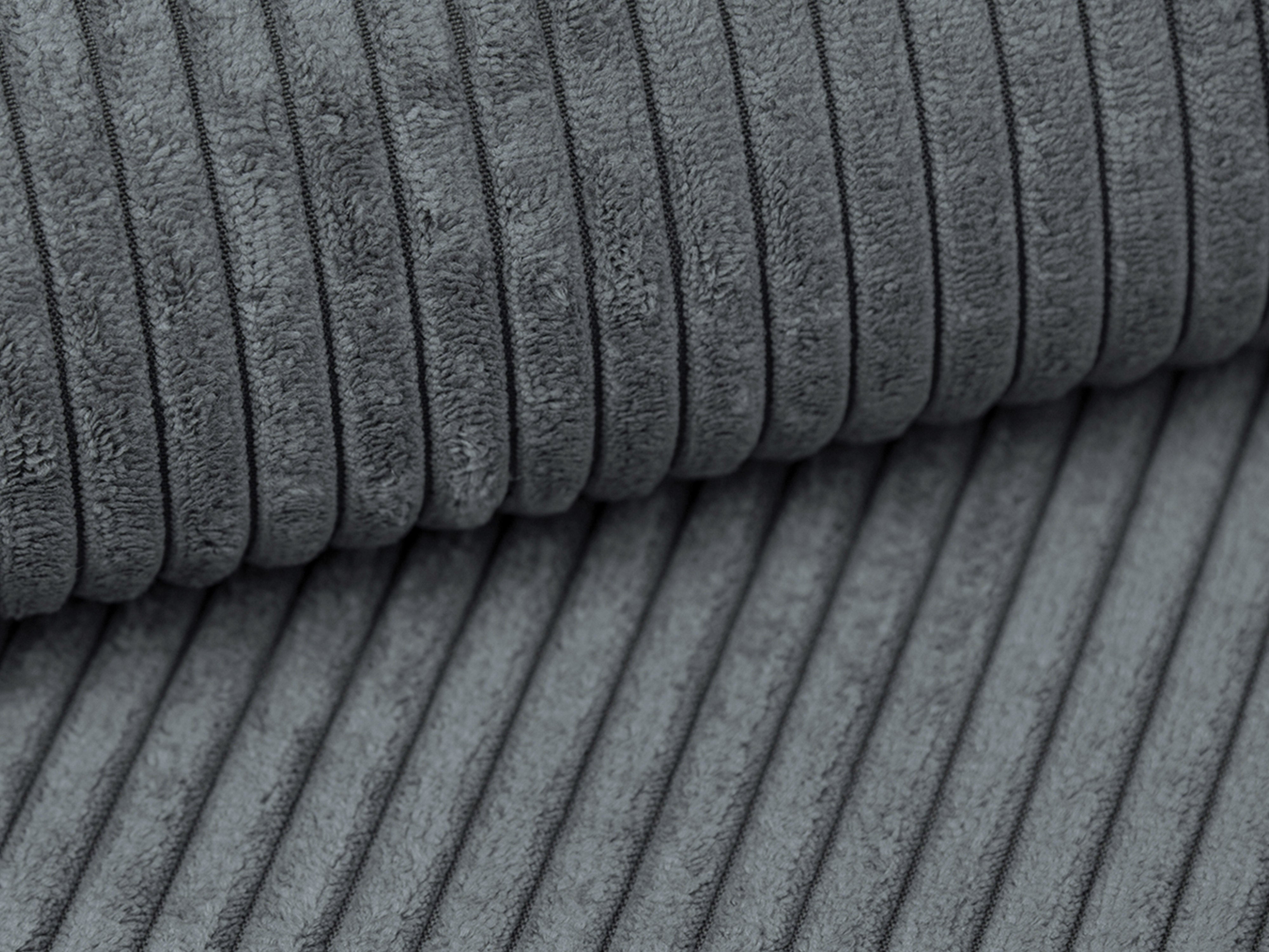 Sofa 3-sitzig CAMPI grau Cord