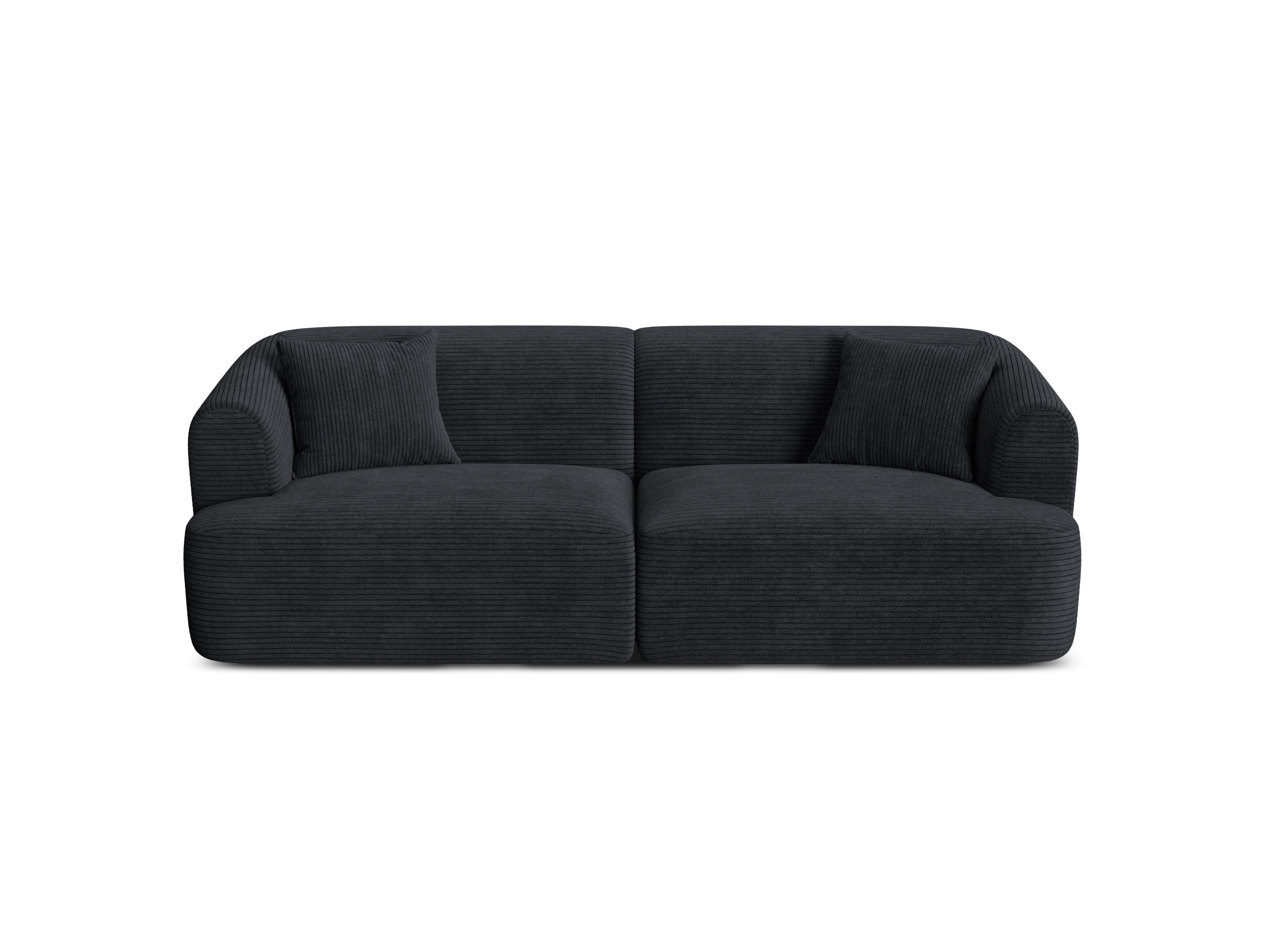 Sofa 3-Sitzer CAMPI schwarzes Cord
