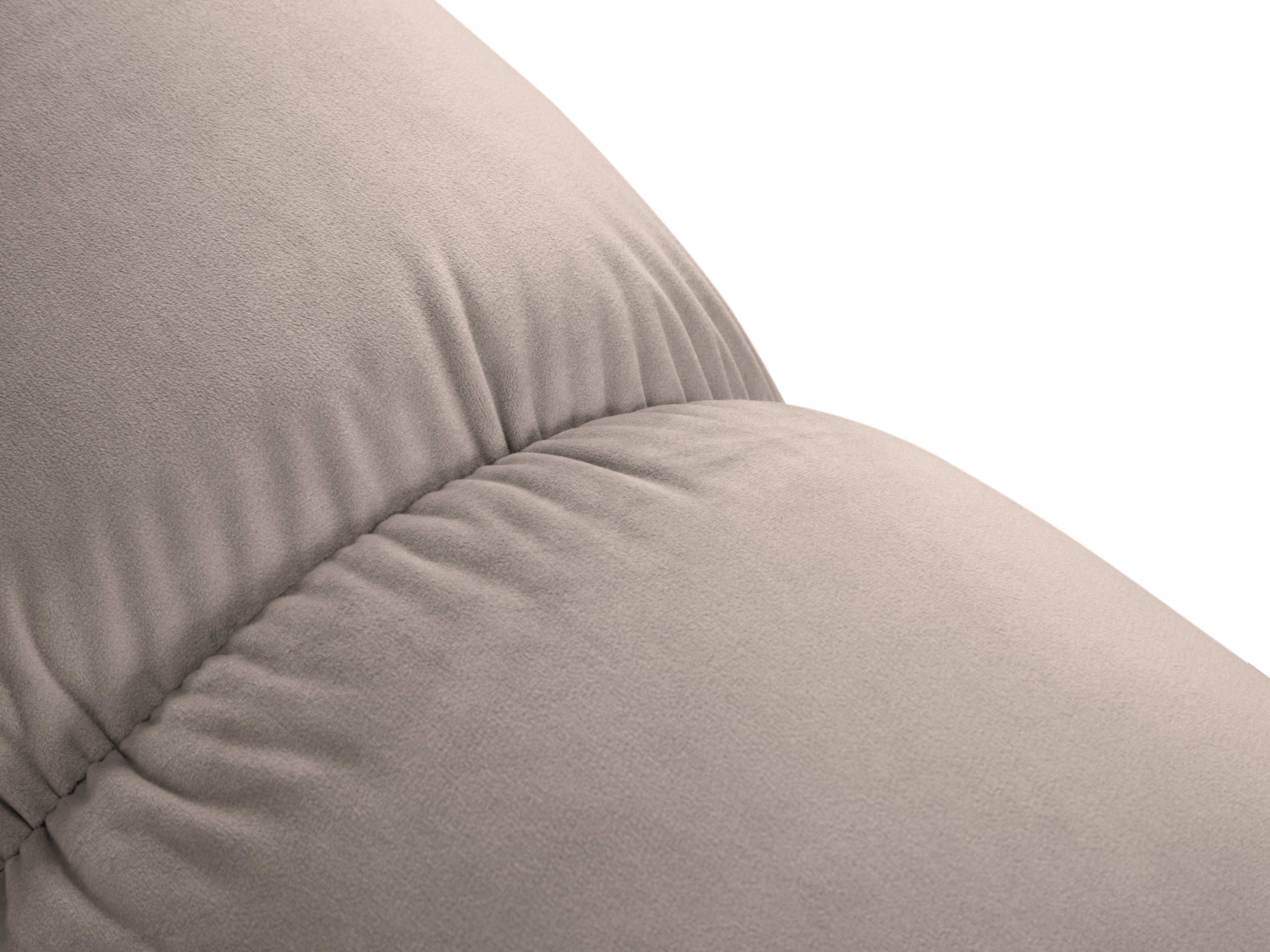 Sofa aus Samt 3-sitzig CORTINA cappuccino