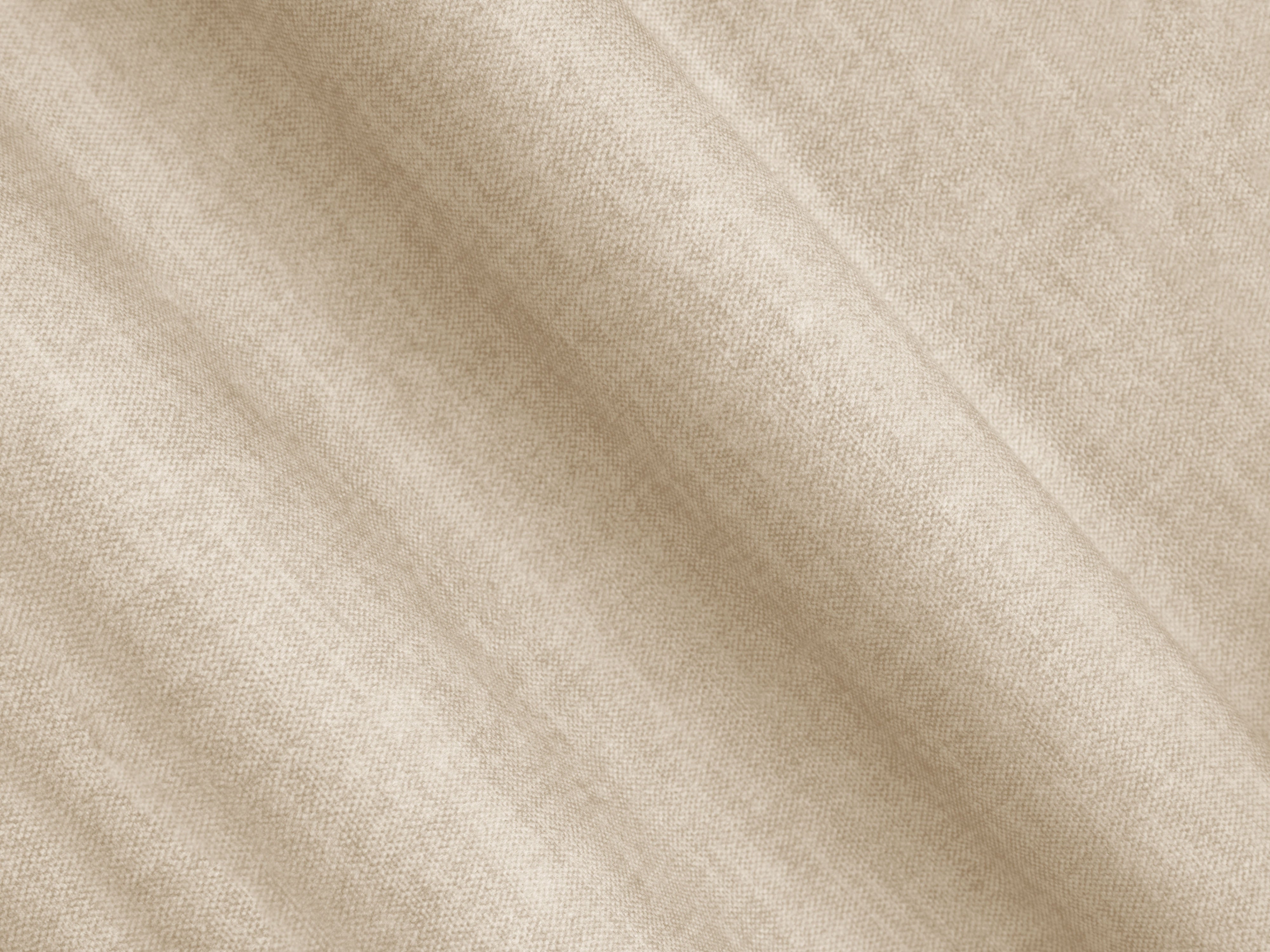 Sofa aus Samt für 4 Personen CAMPI hellbeige