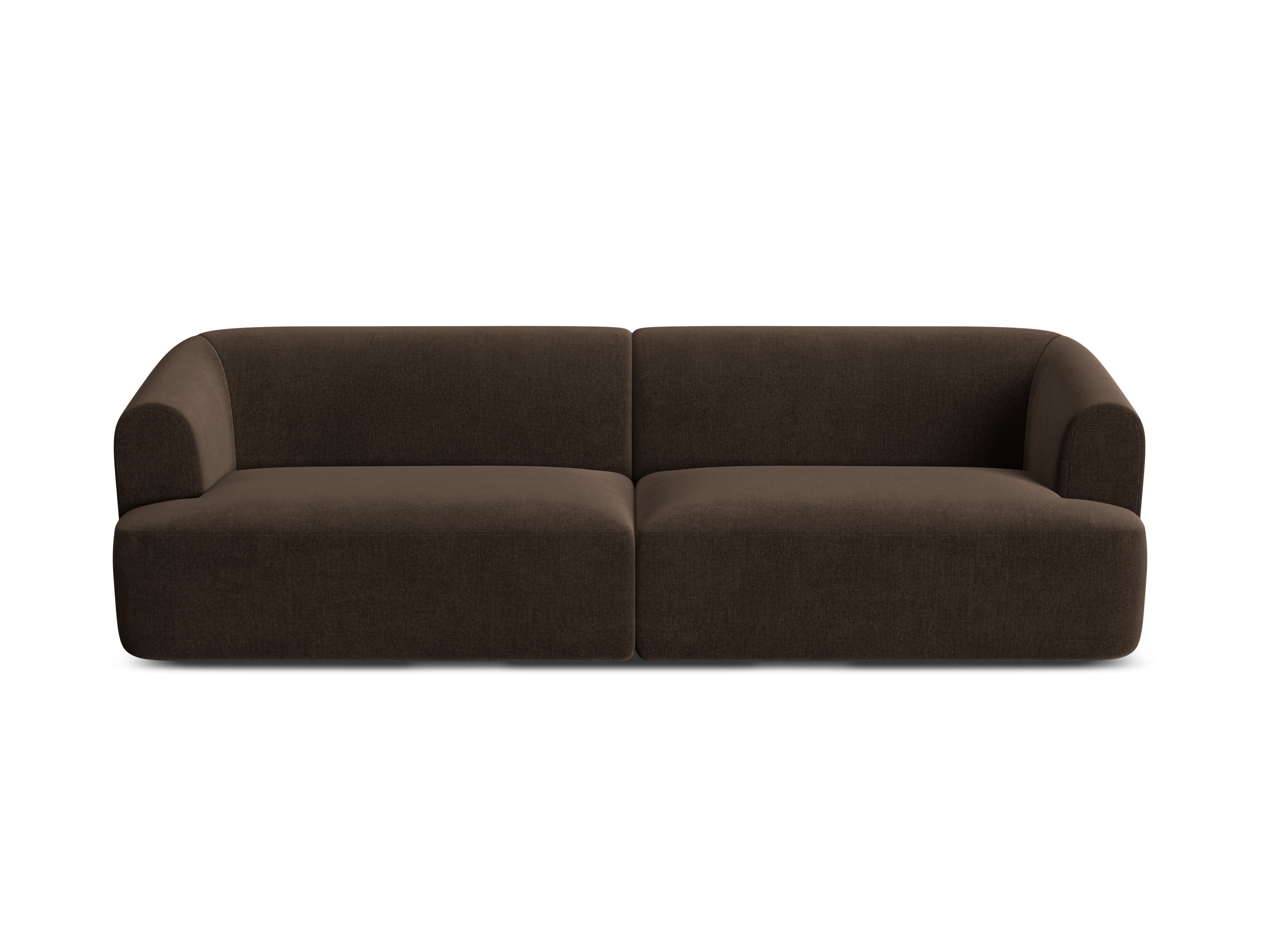 Chocolate 4-Seater Velvet Sofa CAMPI