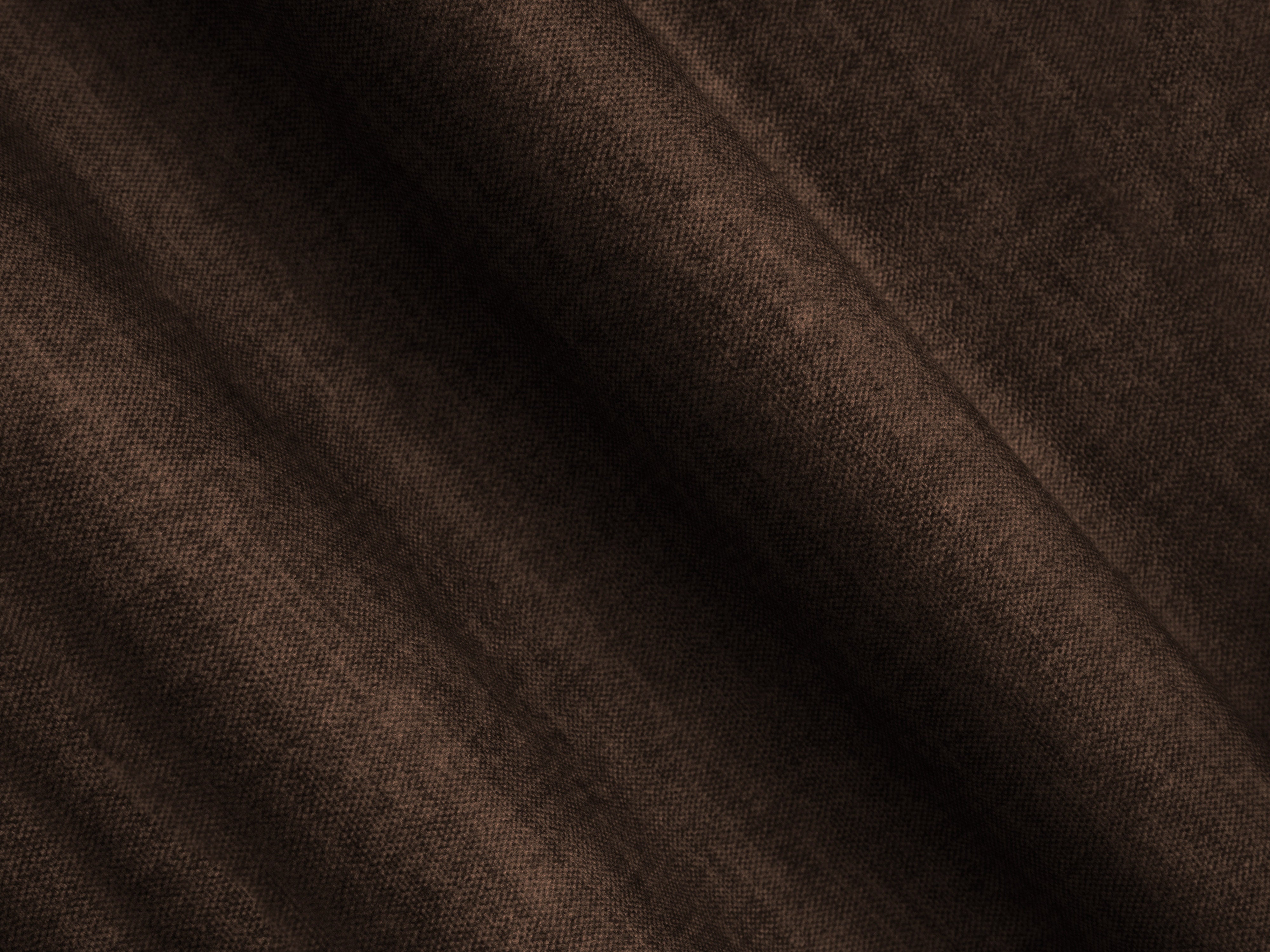 Chocolate 4-Seater Velvet Sofa CAMPI