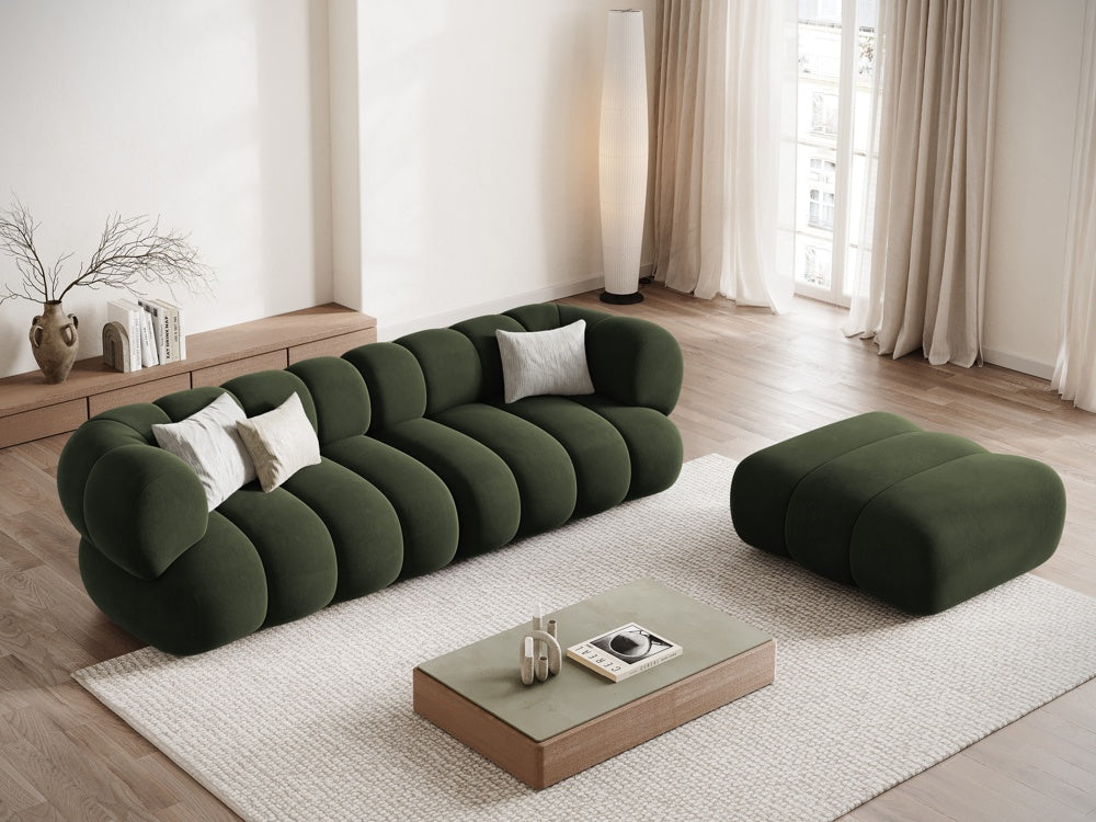 KOGE green velvet sofa for 4 people