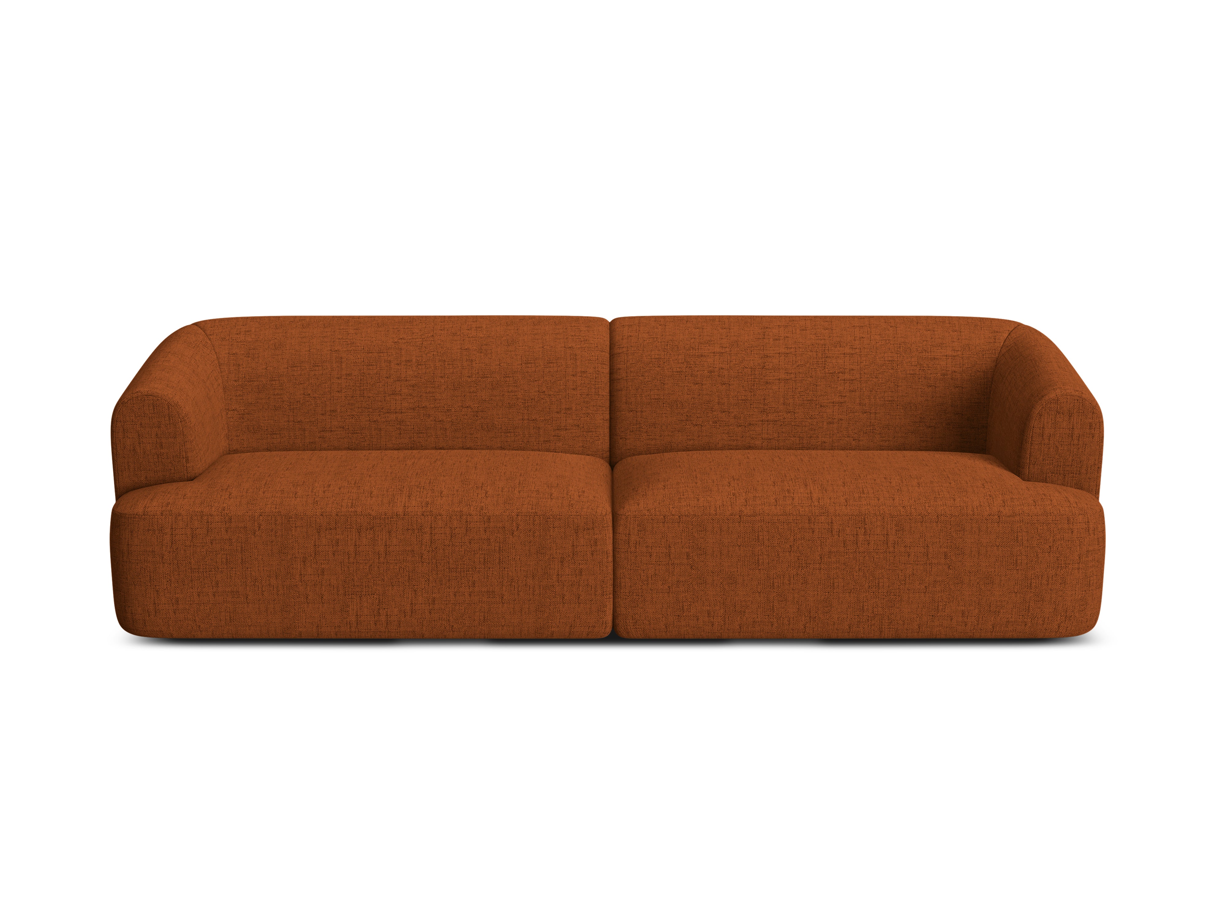 4-seater CAMPI sofa in brick chenille