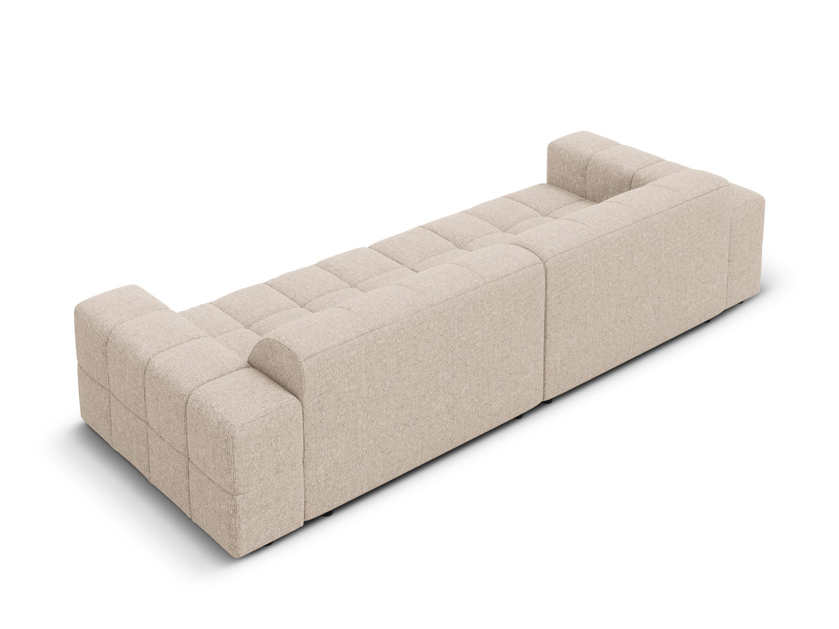 Sofa 4-osobowa CHICAGO beżowy szenil z podłokietnikami