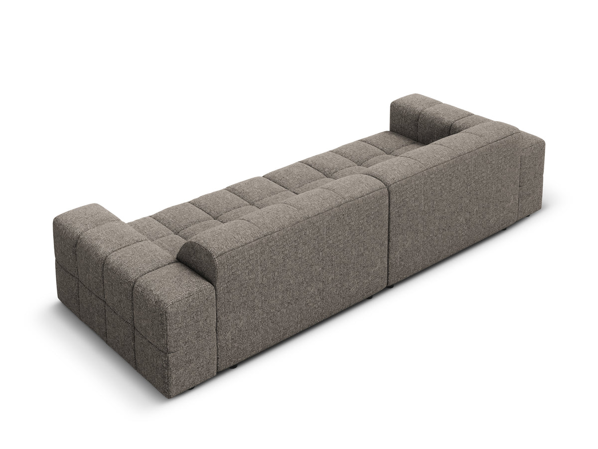 Sofa 4-osobowa CHICAGO szary szenil z podłokietnikami