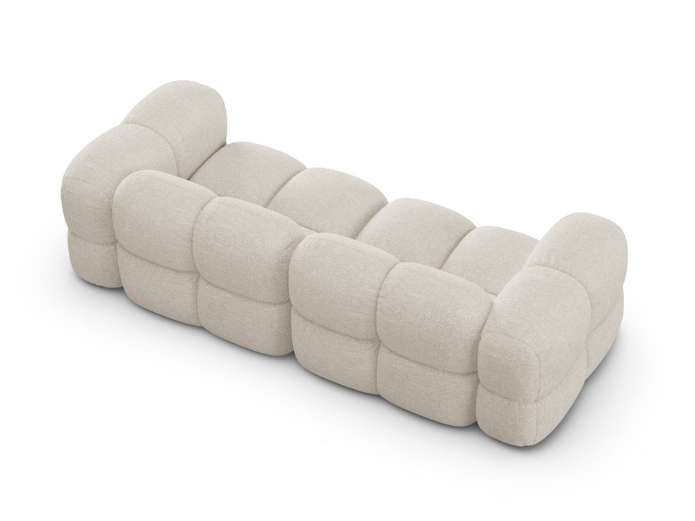 LORETTO light beige 4-seater sofa