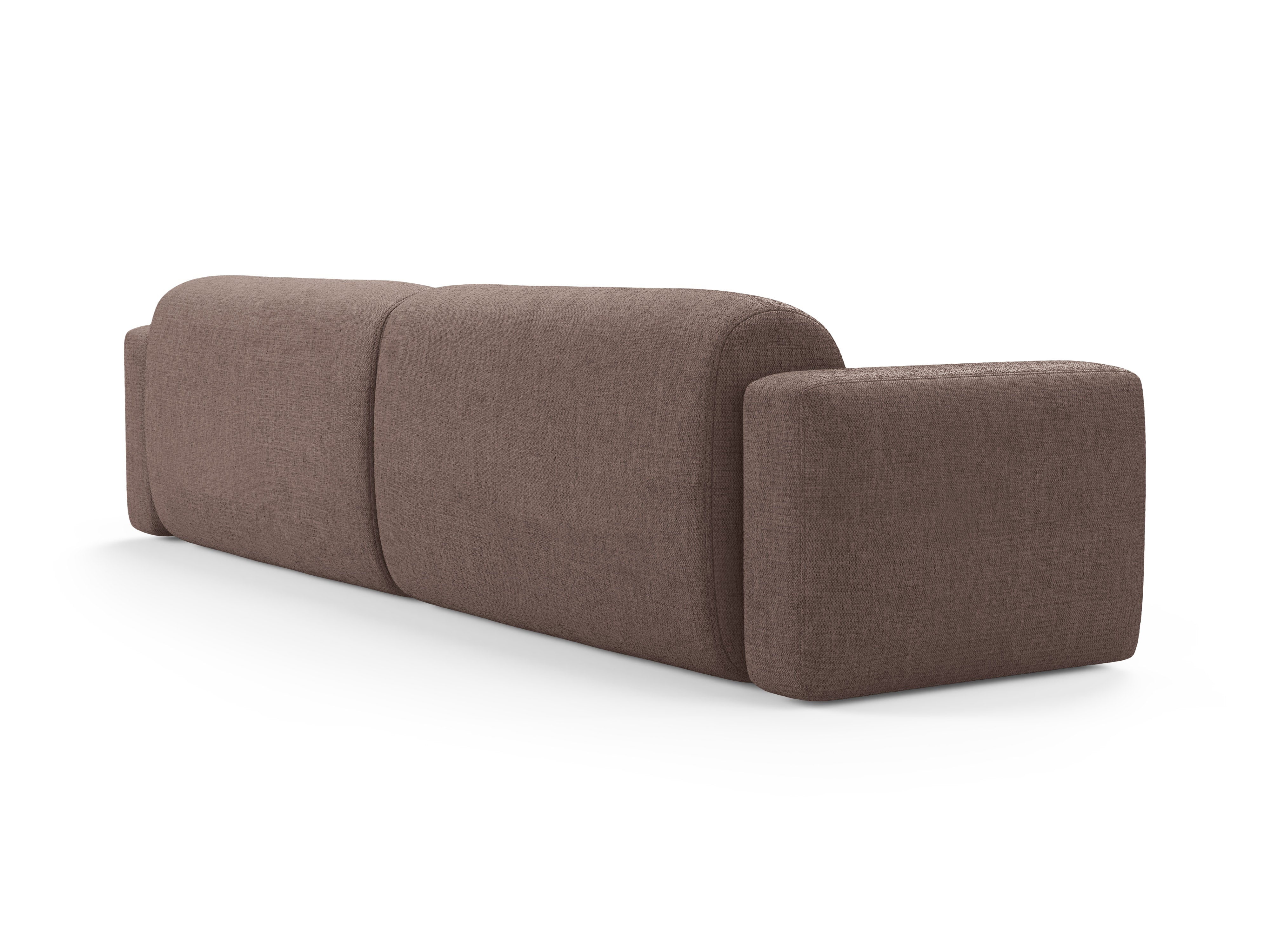 Sofa für 4 Personen STRINO beige Chenille