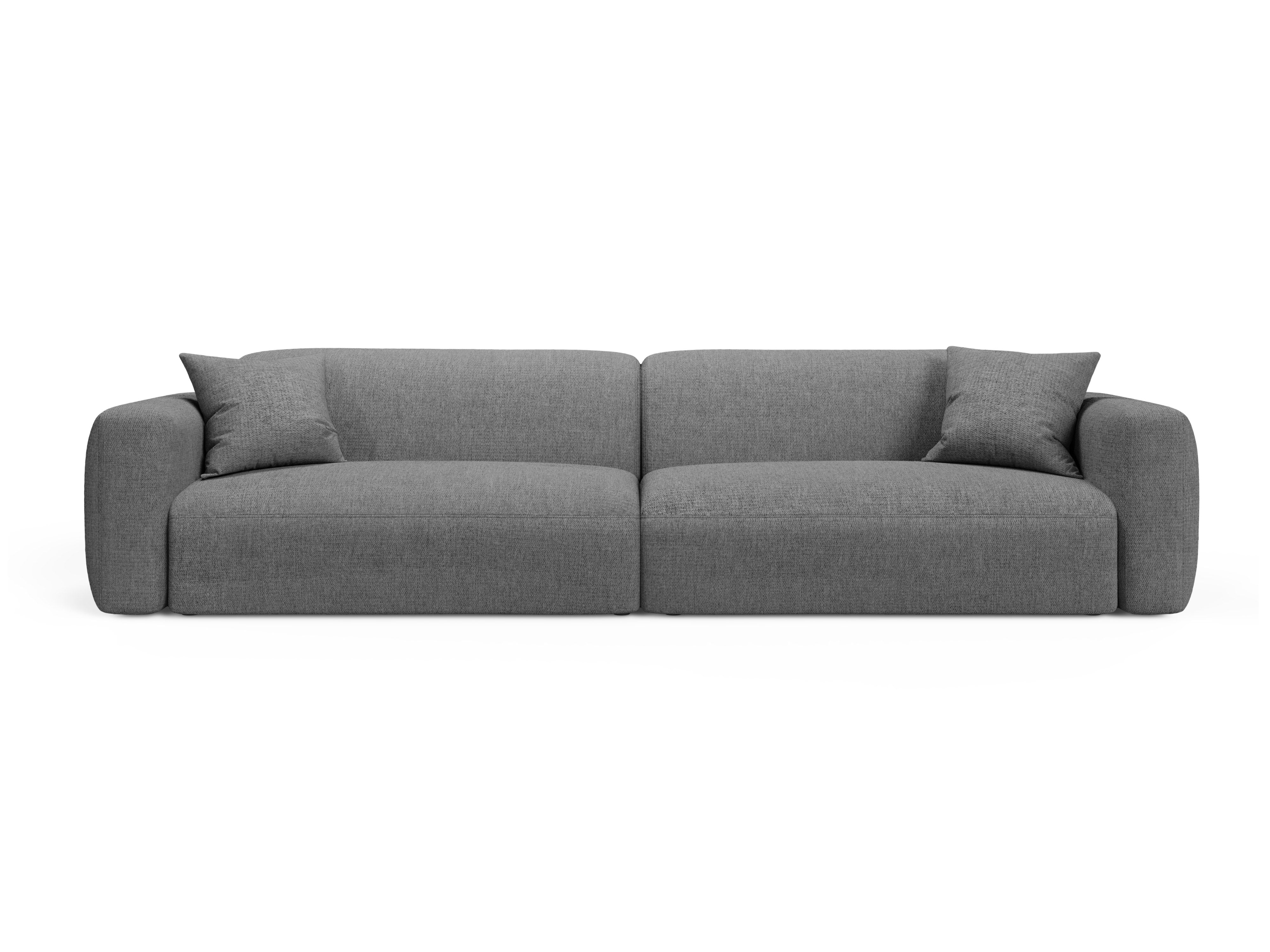 4-seater Sofa STRINO gray chenille