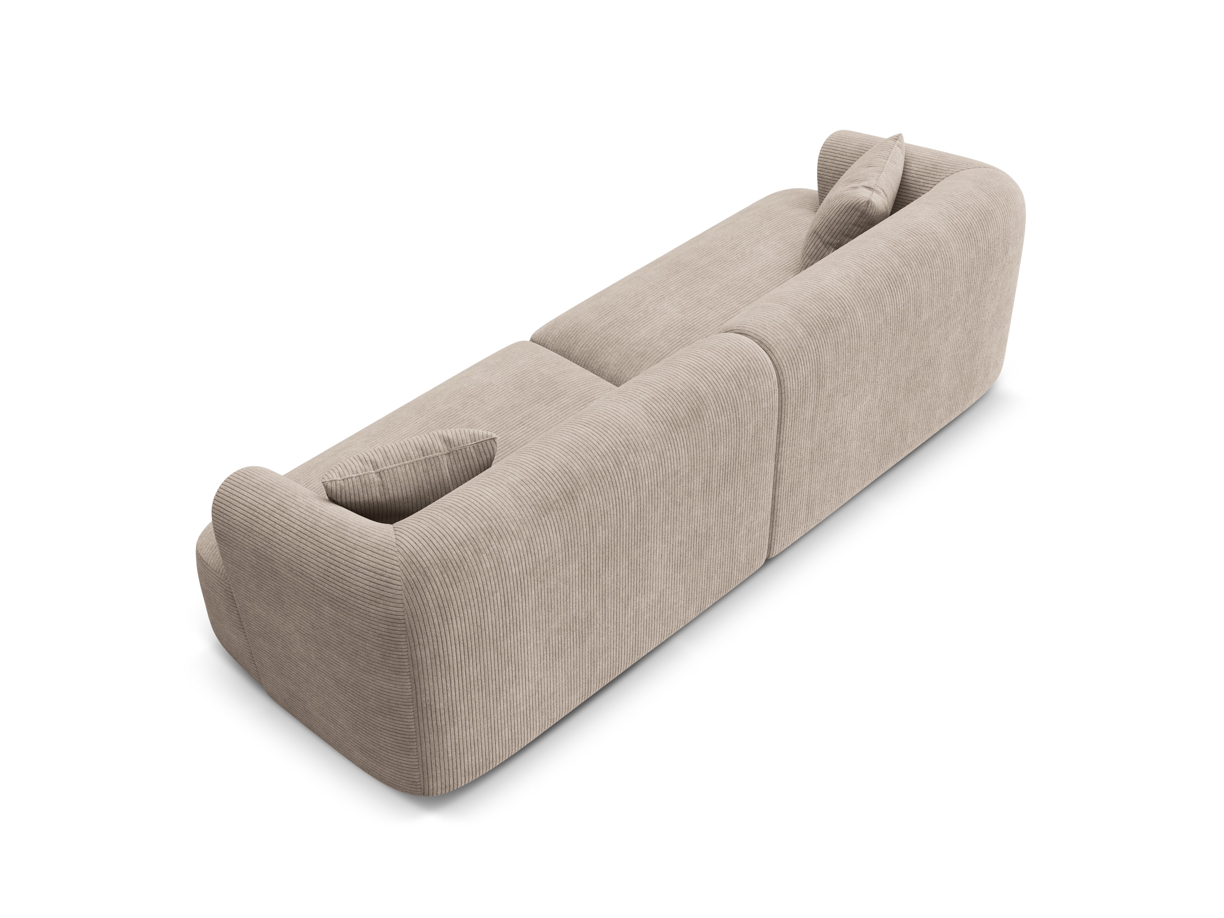 Sofa für 4 Personen CAMPI beige Cord