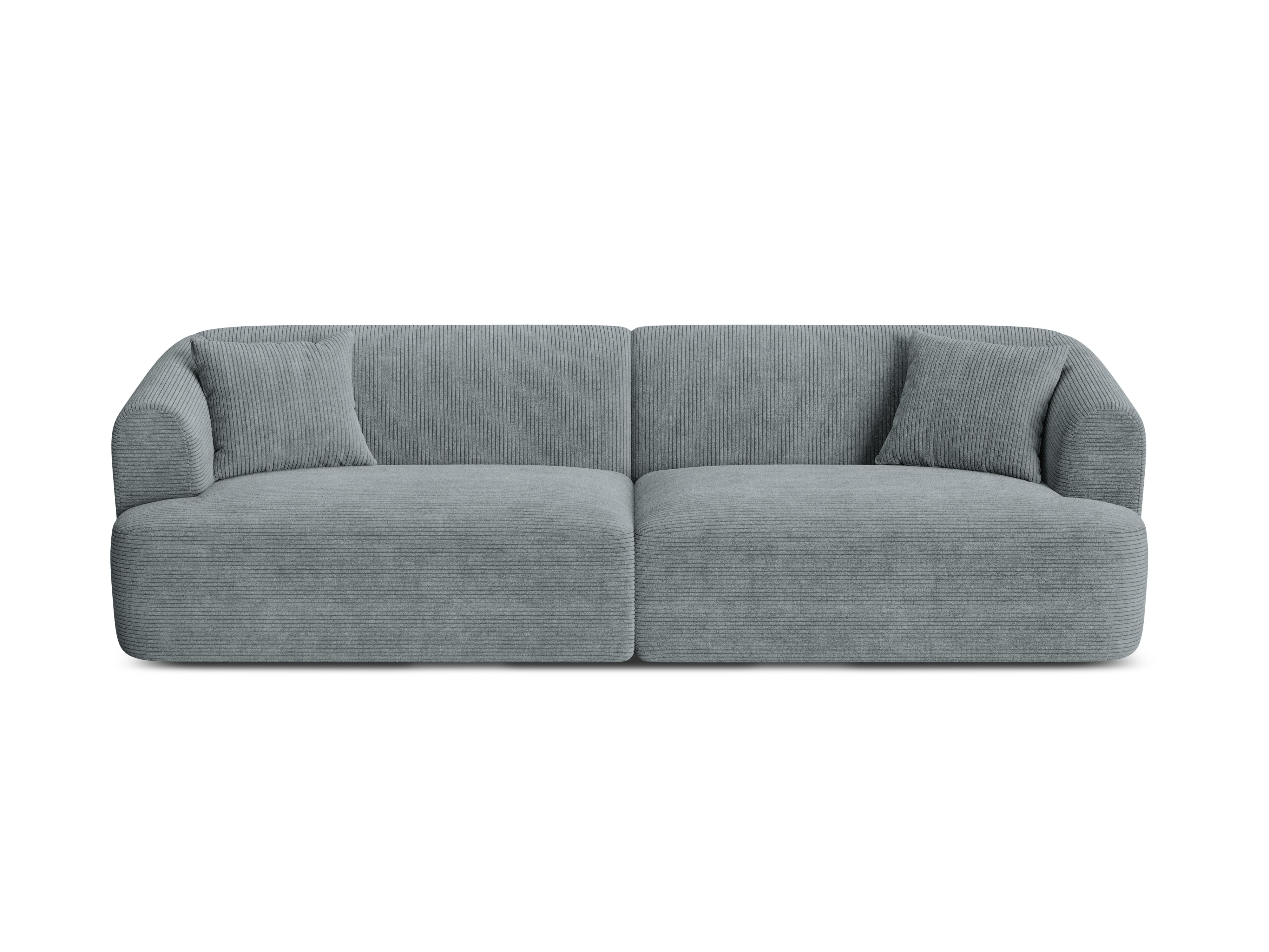 4-seater CAMPI sofa gray corduroy