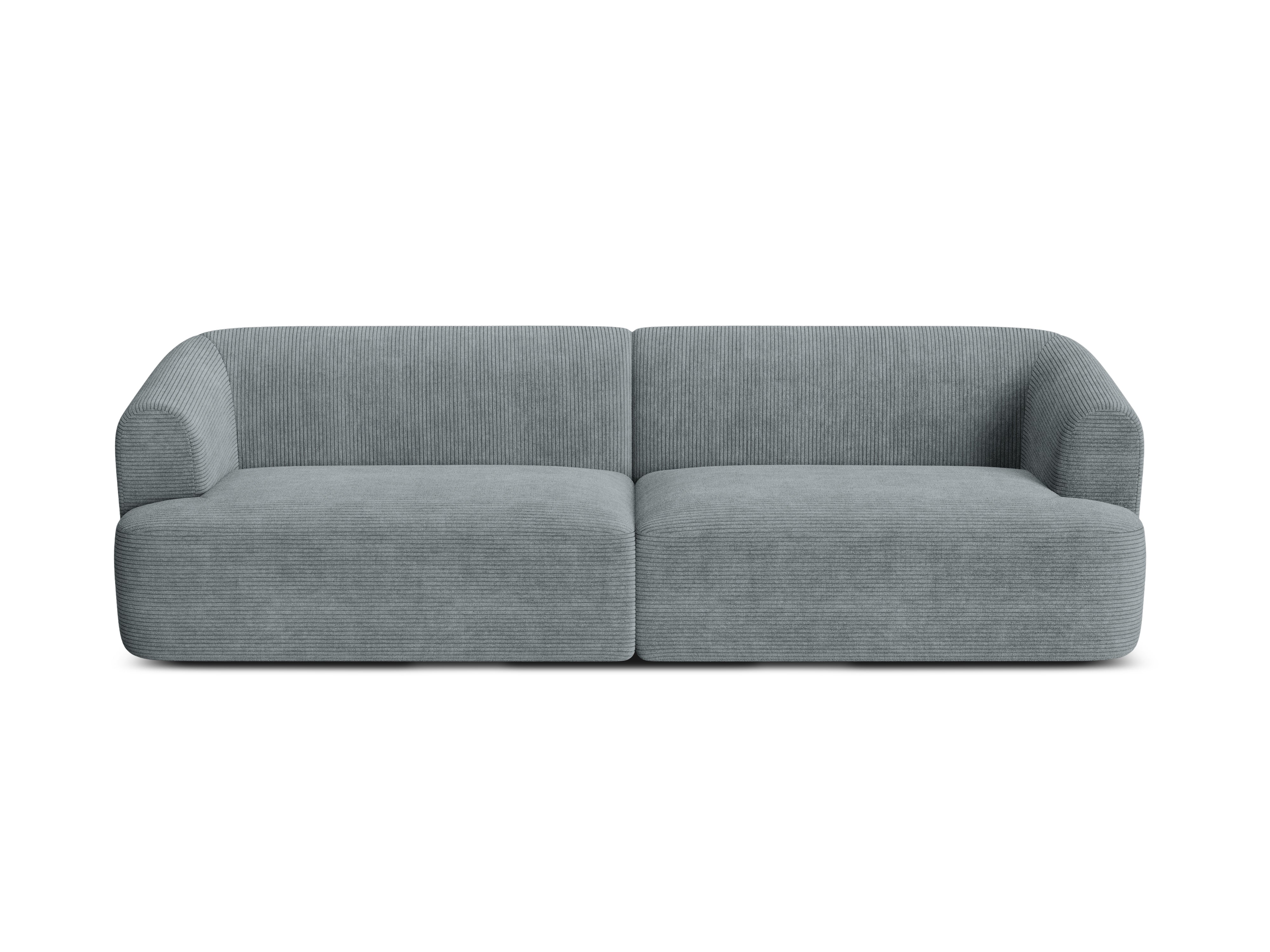 4-seater CAMPI sofa gray corduroy