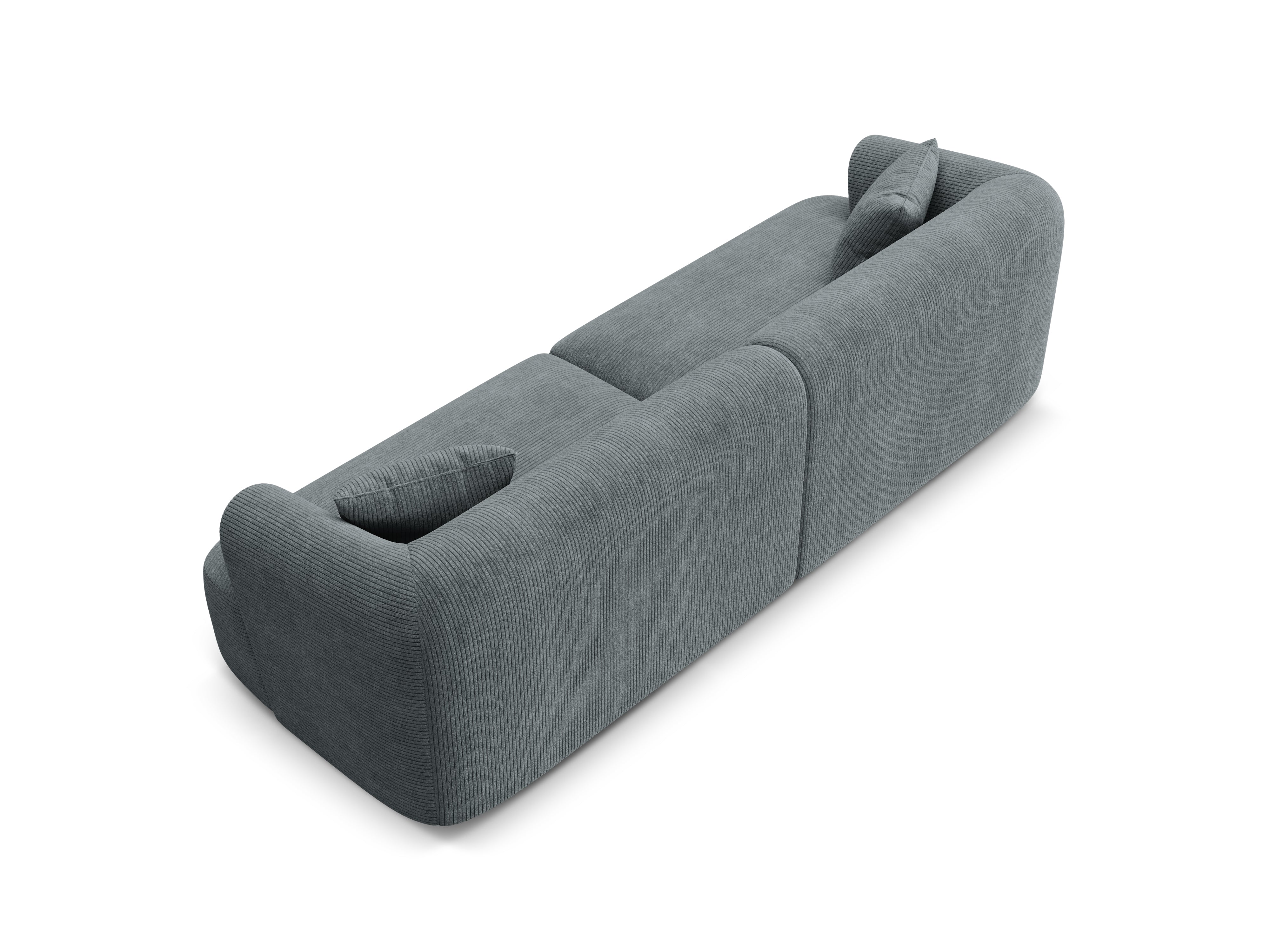 4-seater CAMPI sofa gray corduroy