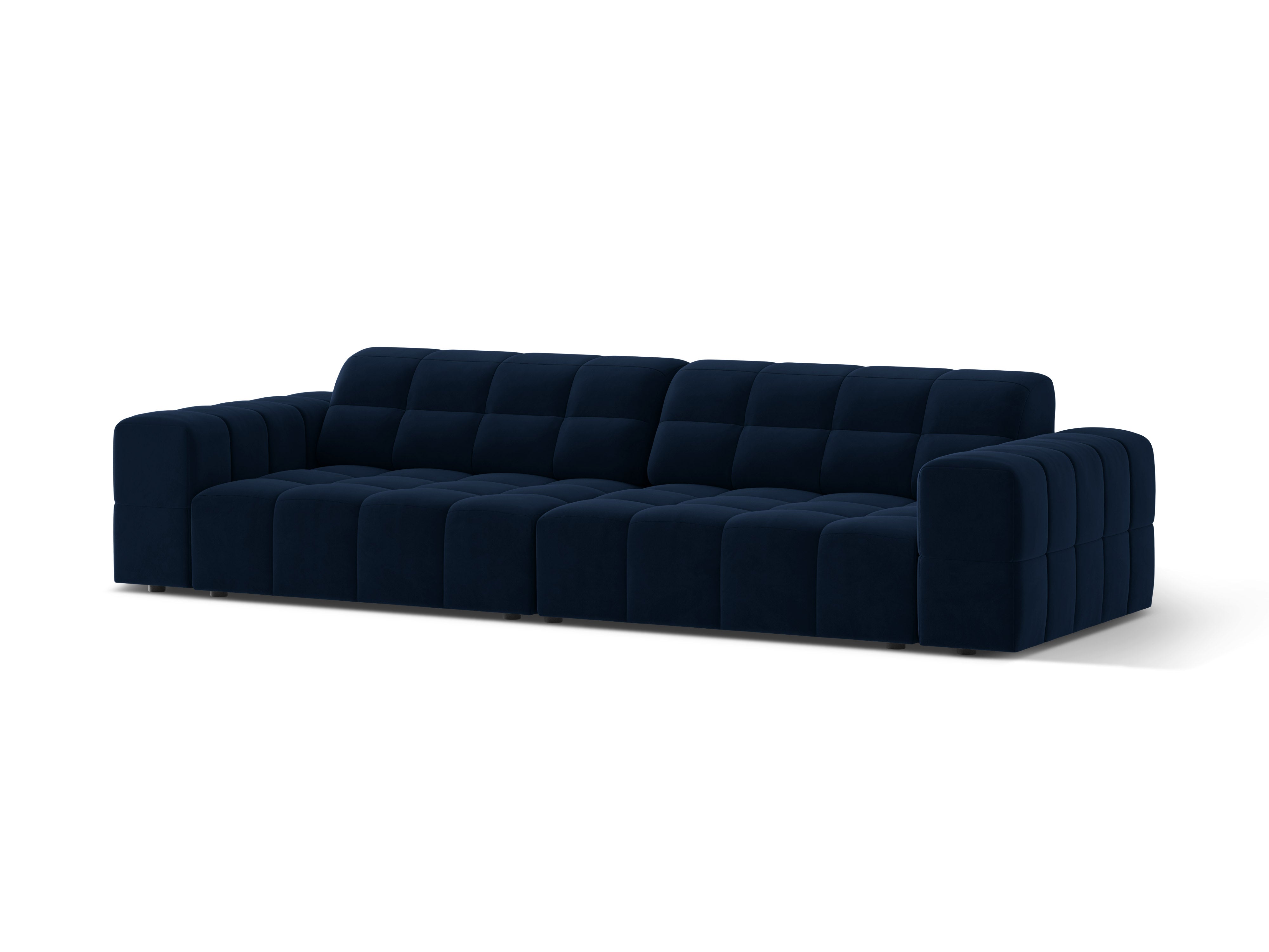 Samtsofa 4-Personen Chicago Royal Granatapfel