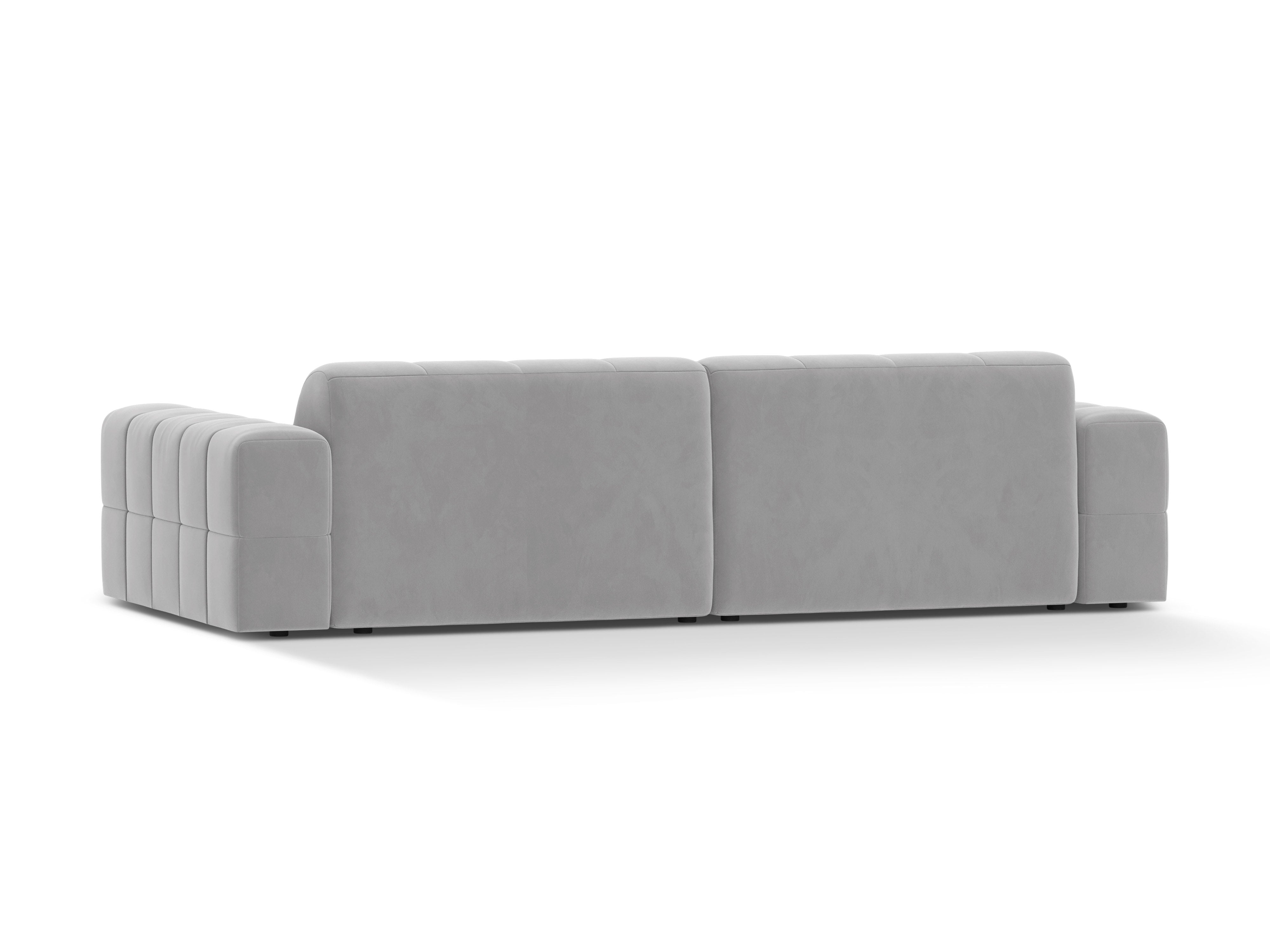 Sofa aksamitna 4-osobowa CHICAGO jasnoszary