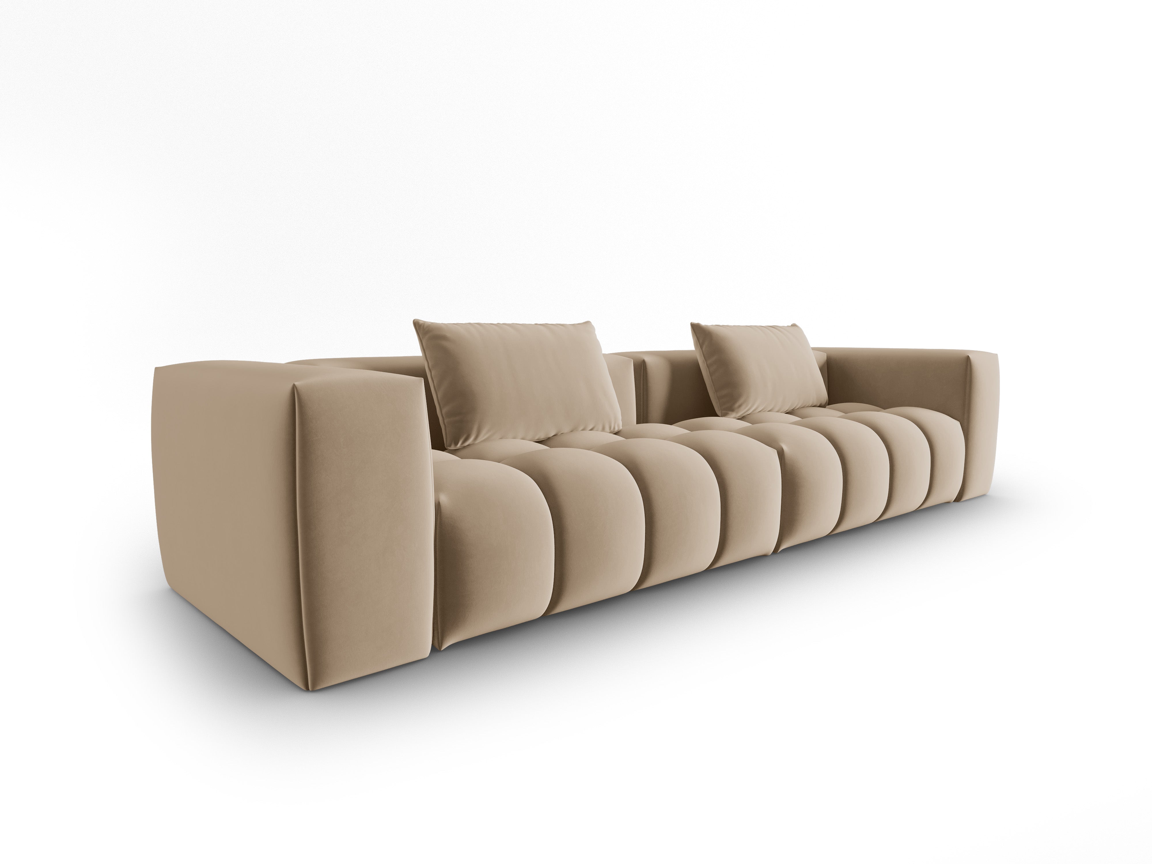 Sofa aksamitna 5-osobowa VERONA piaskowy