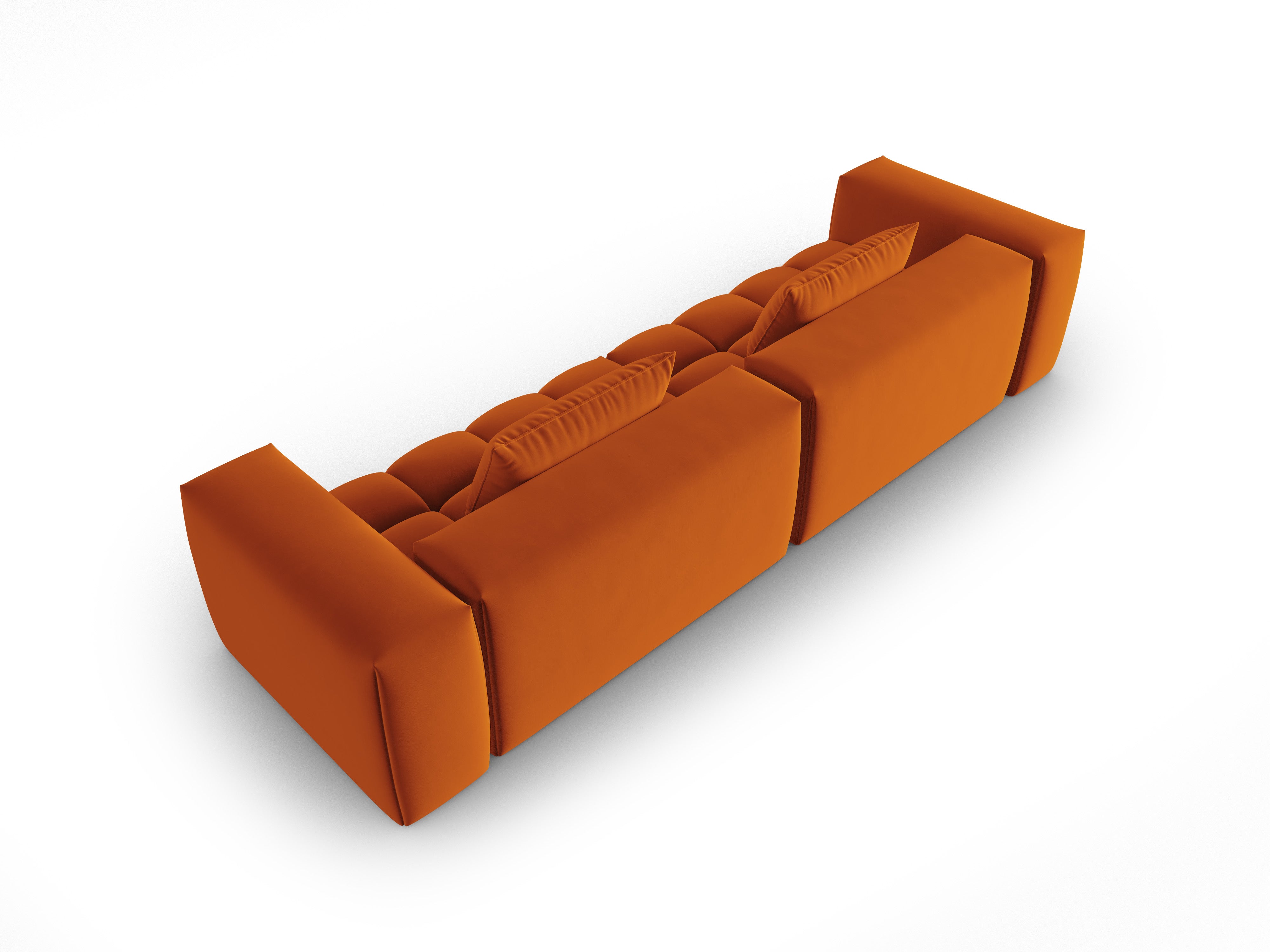 Sofa aksamitna 5-osobowa VERONA ceglany
