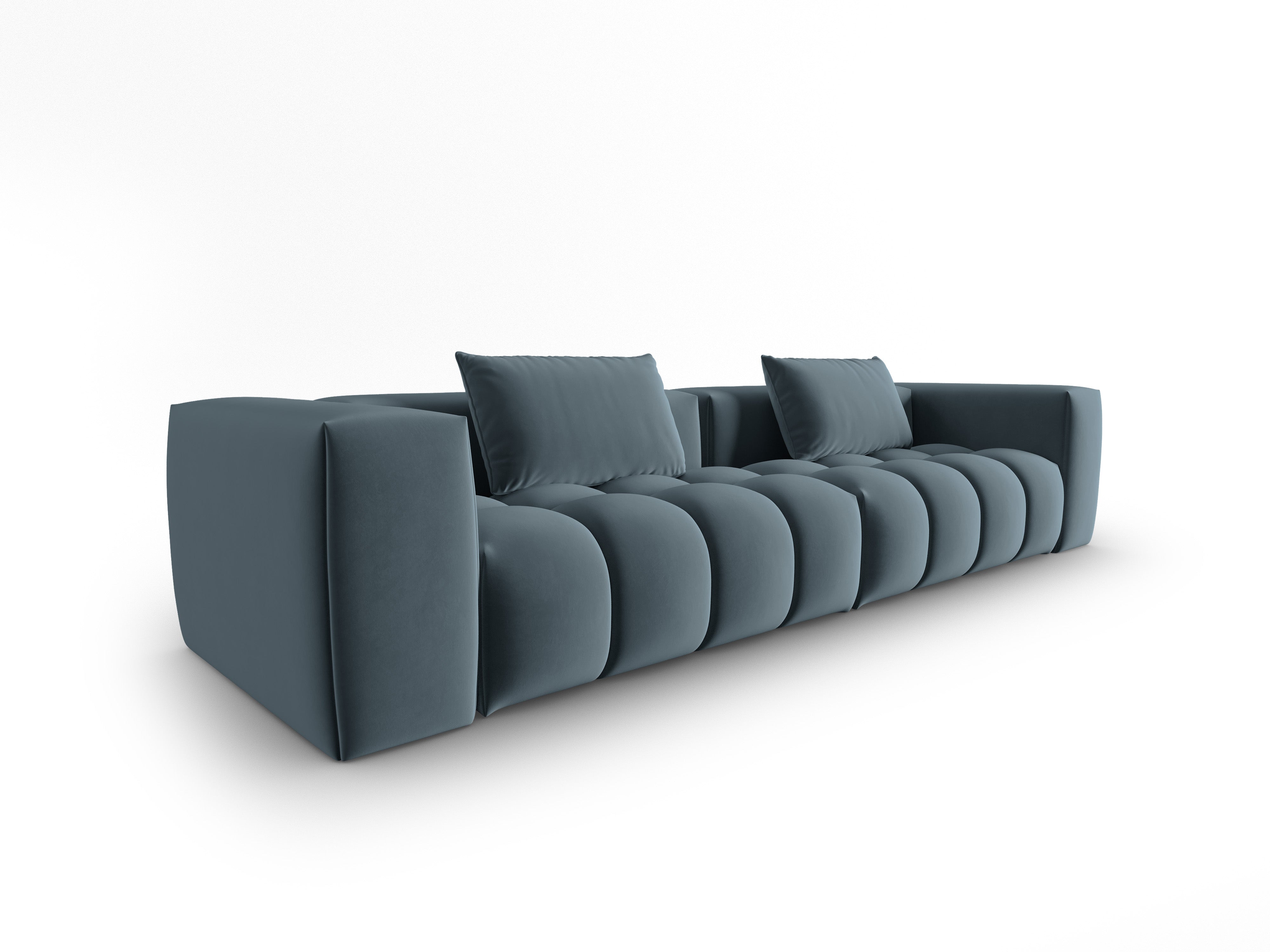 Sofa aksamitna 5-osobowa VERONA niebieski