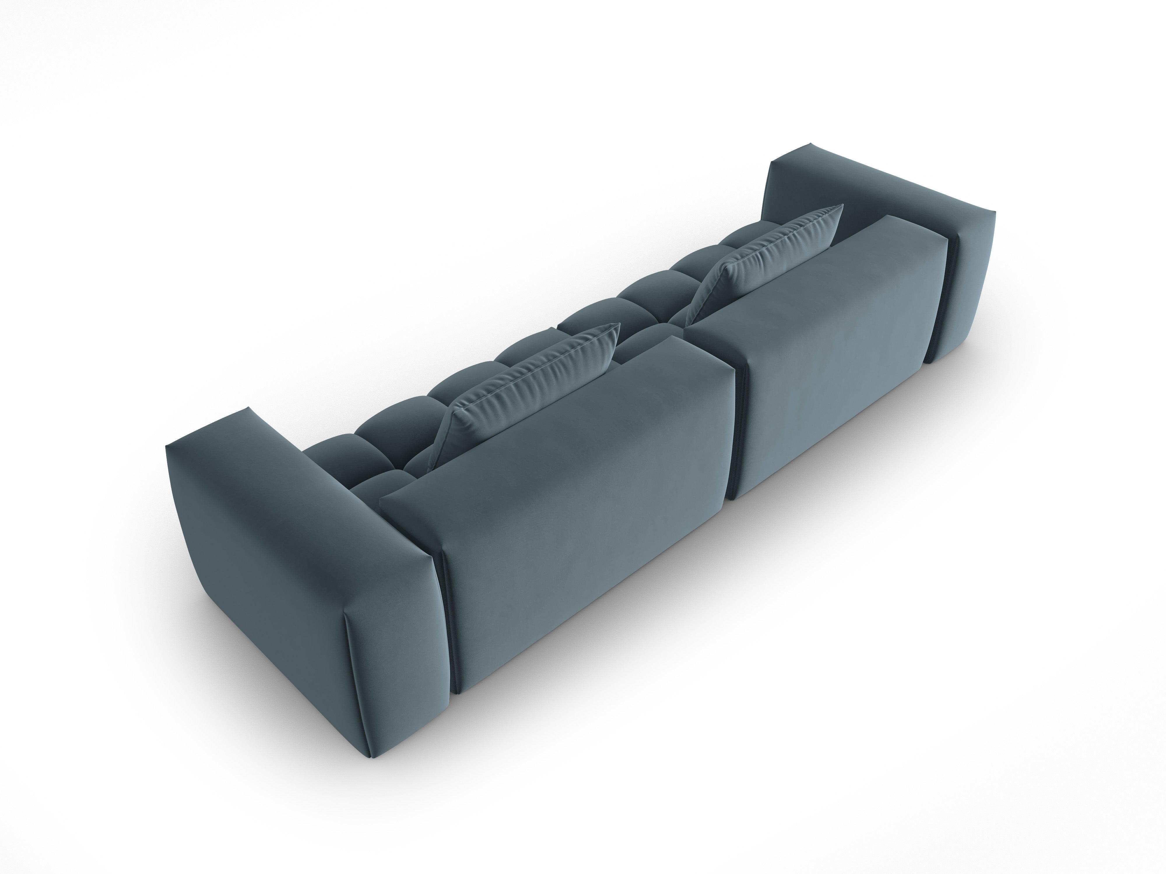 Sofa aksamitna 5-osobowa VERONA niebieski