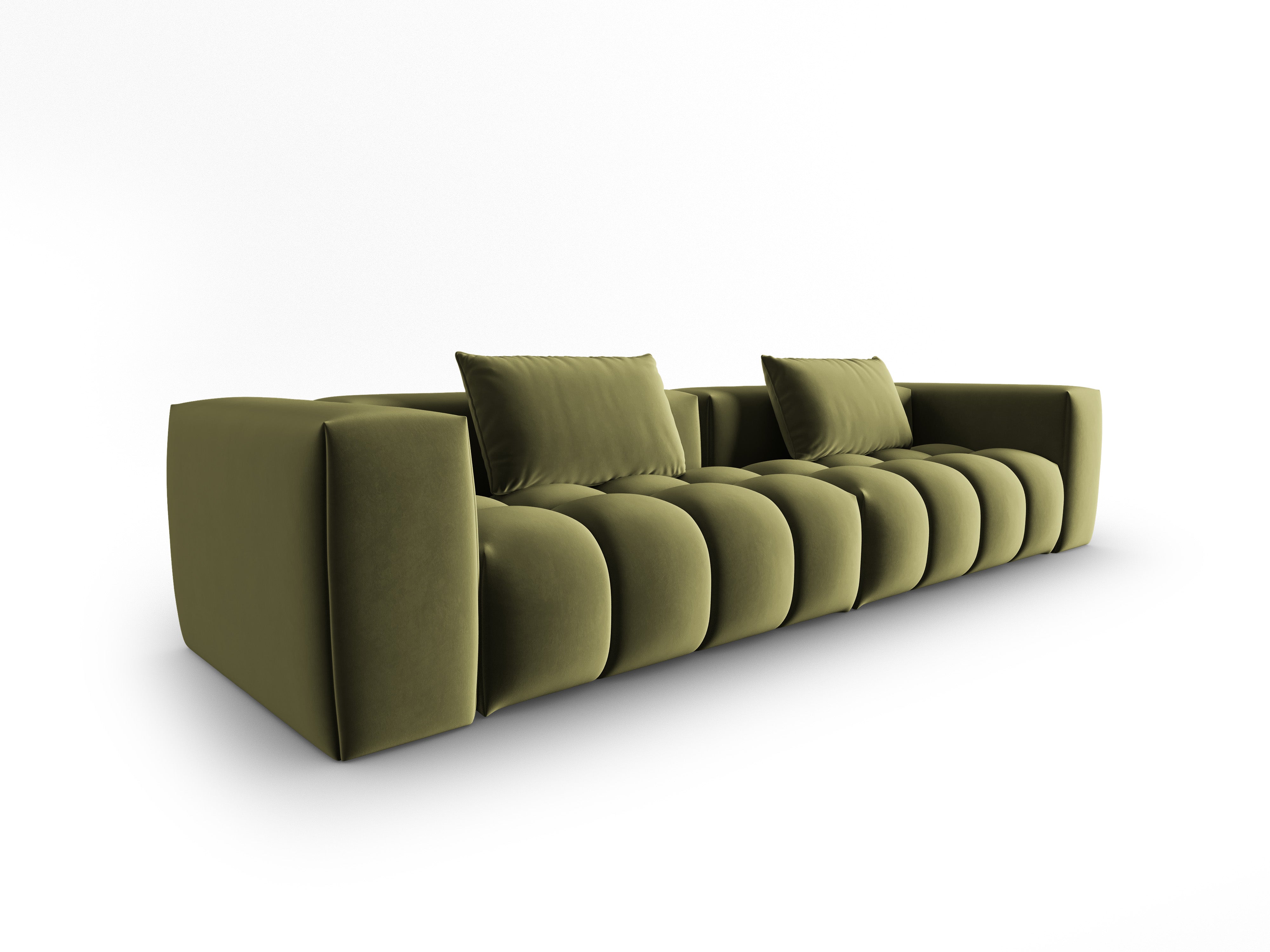 Sofa aksamitna 5-osobowa VERONA jasny zielony