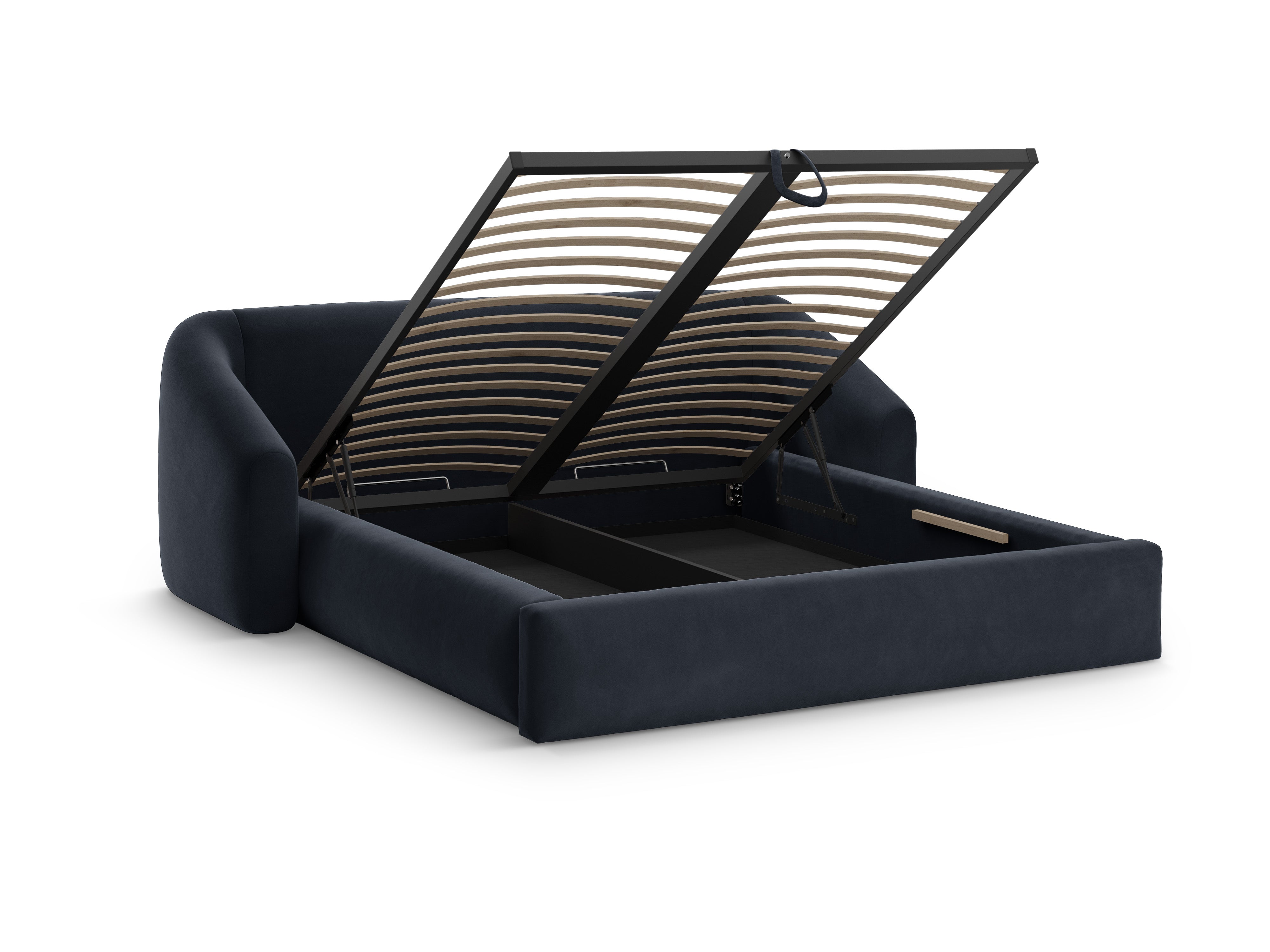 Velvet Bed CAMPI Navy Blue