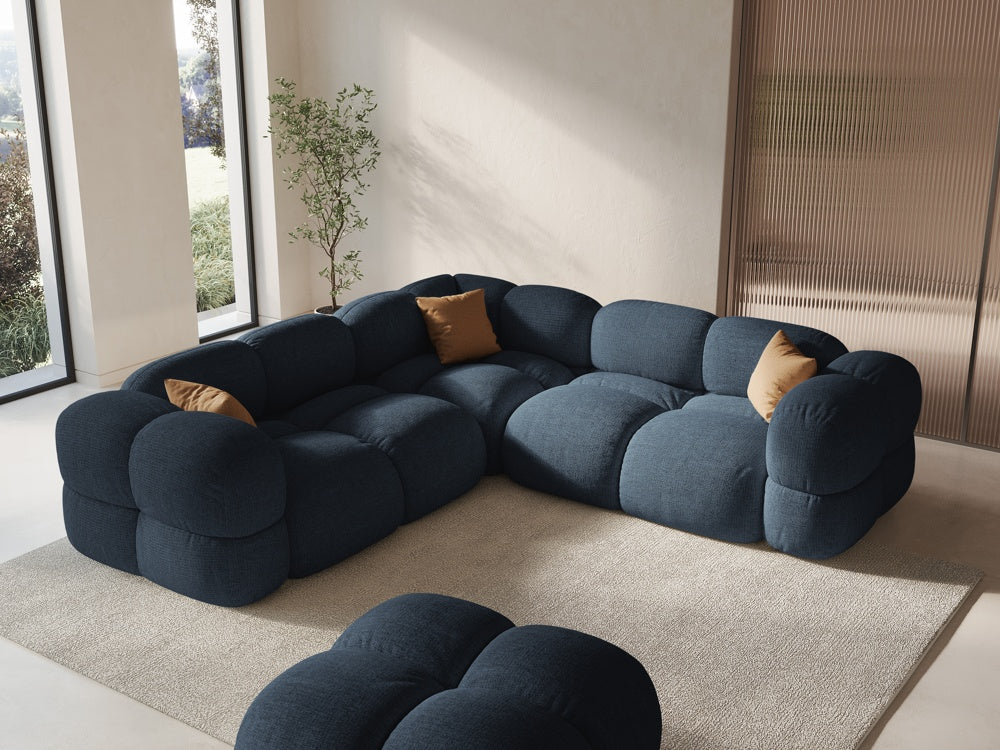 Symmetrical Corner Sofa LORETTO Blue