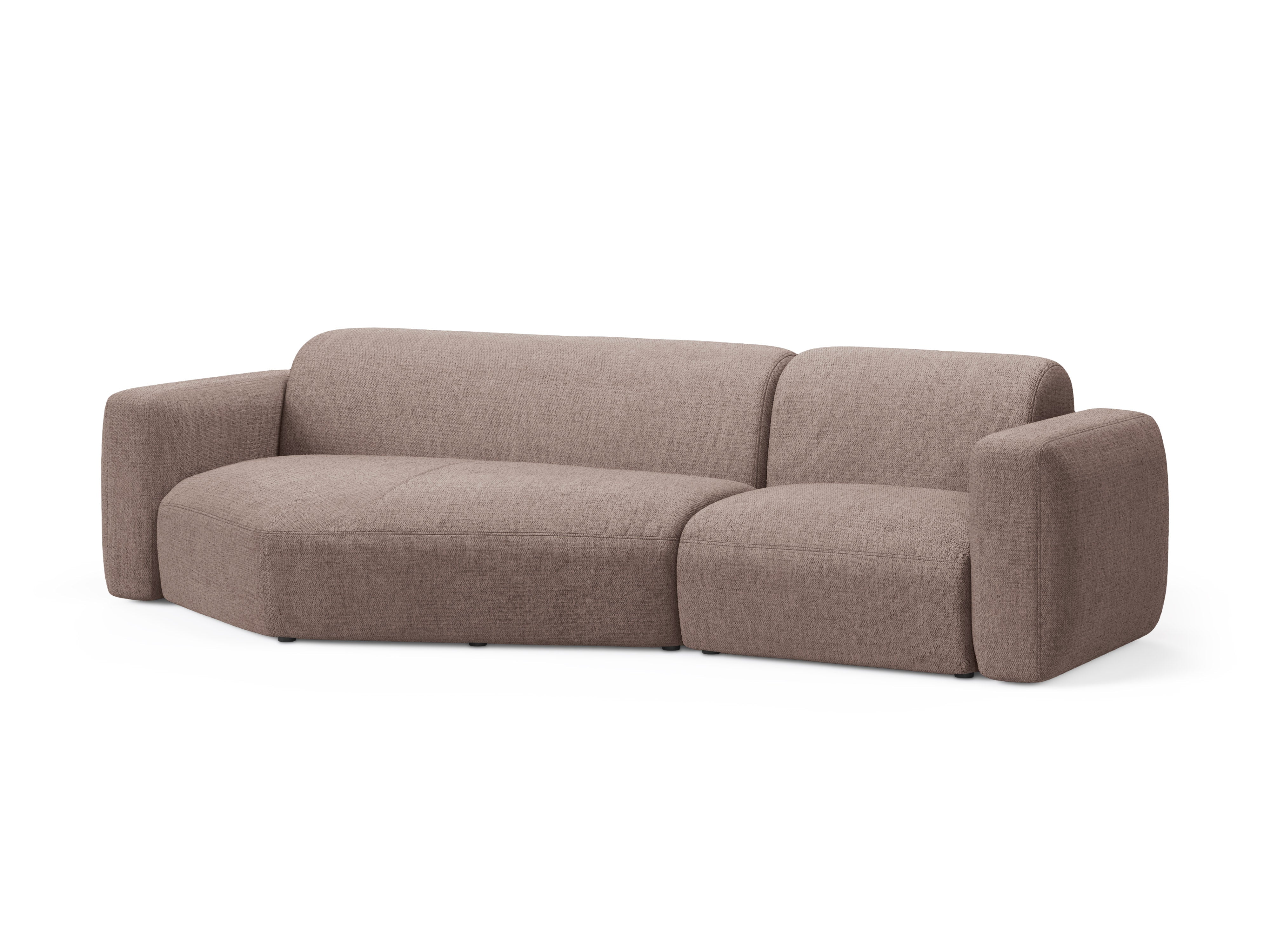 Left-sided corner sofa STRINO beige chenille