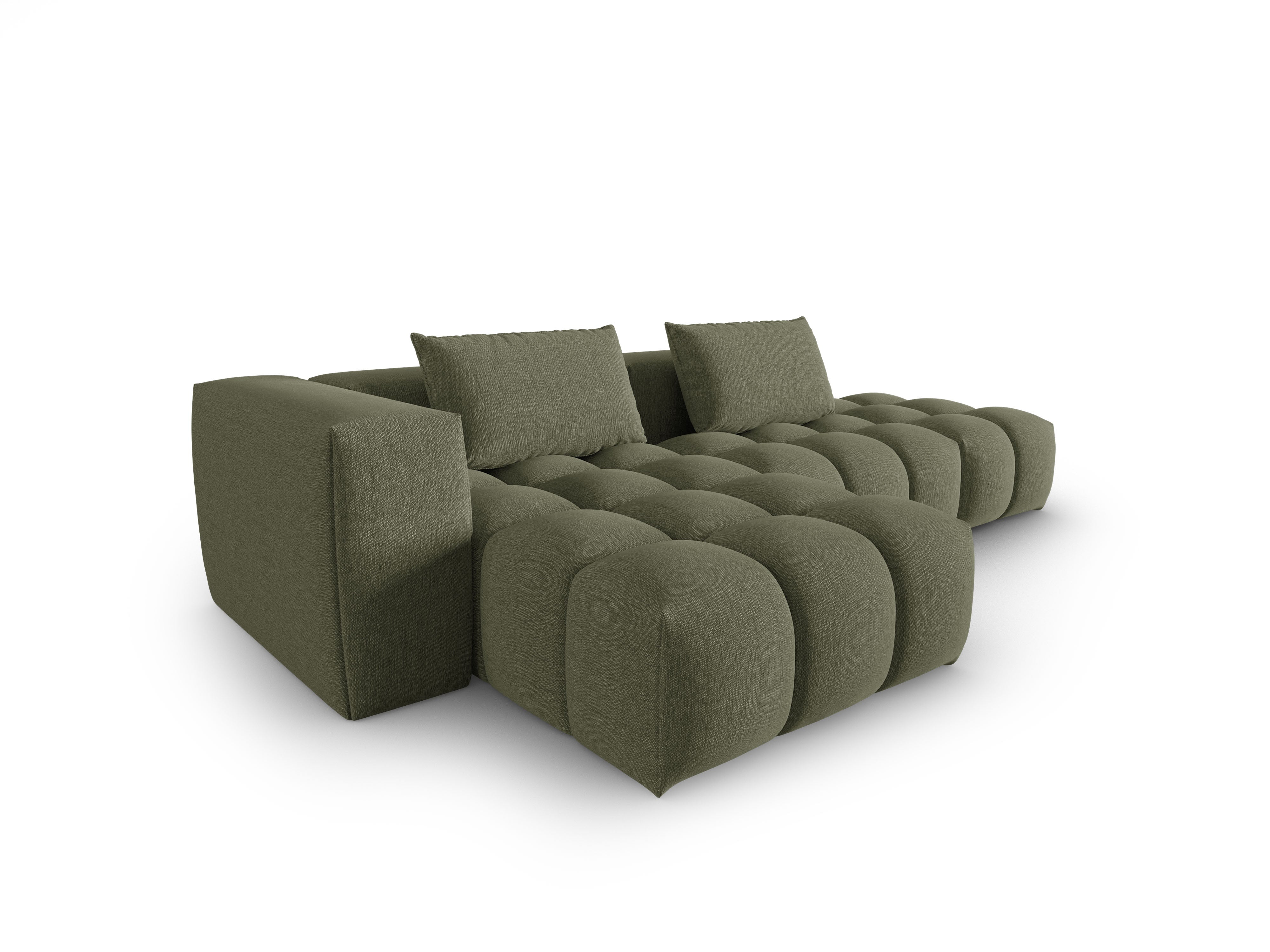 VERONA open left-facing 4-seater corner sofa olive