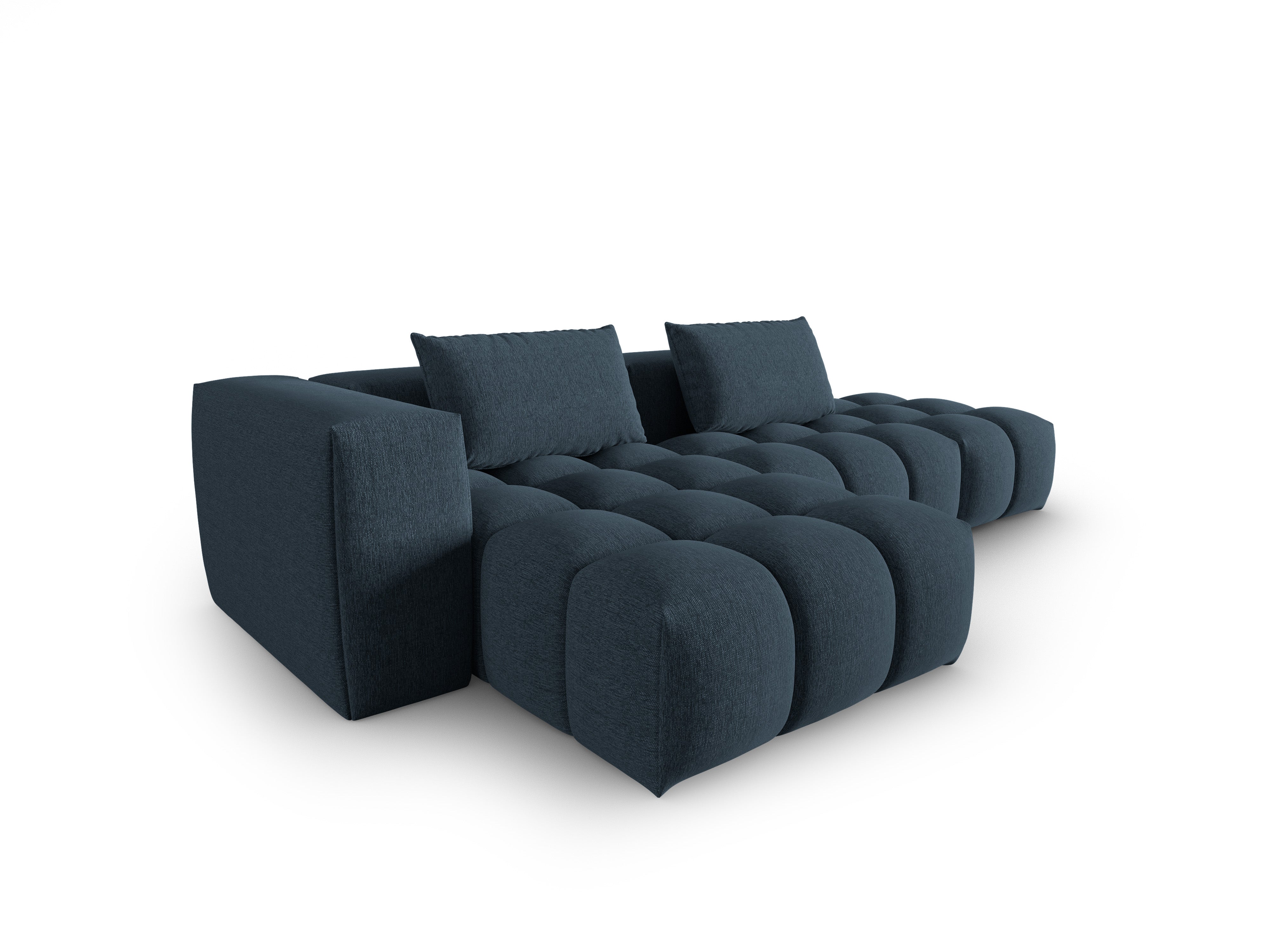 VERONA open left-facing 4-seater corner sofa dark blue