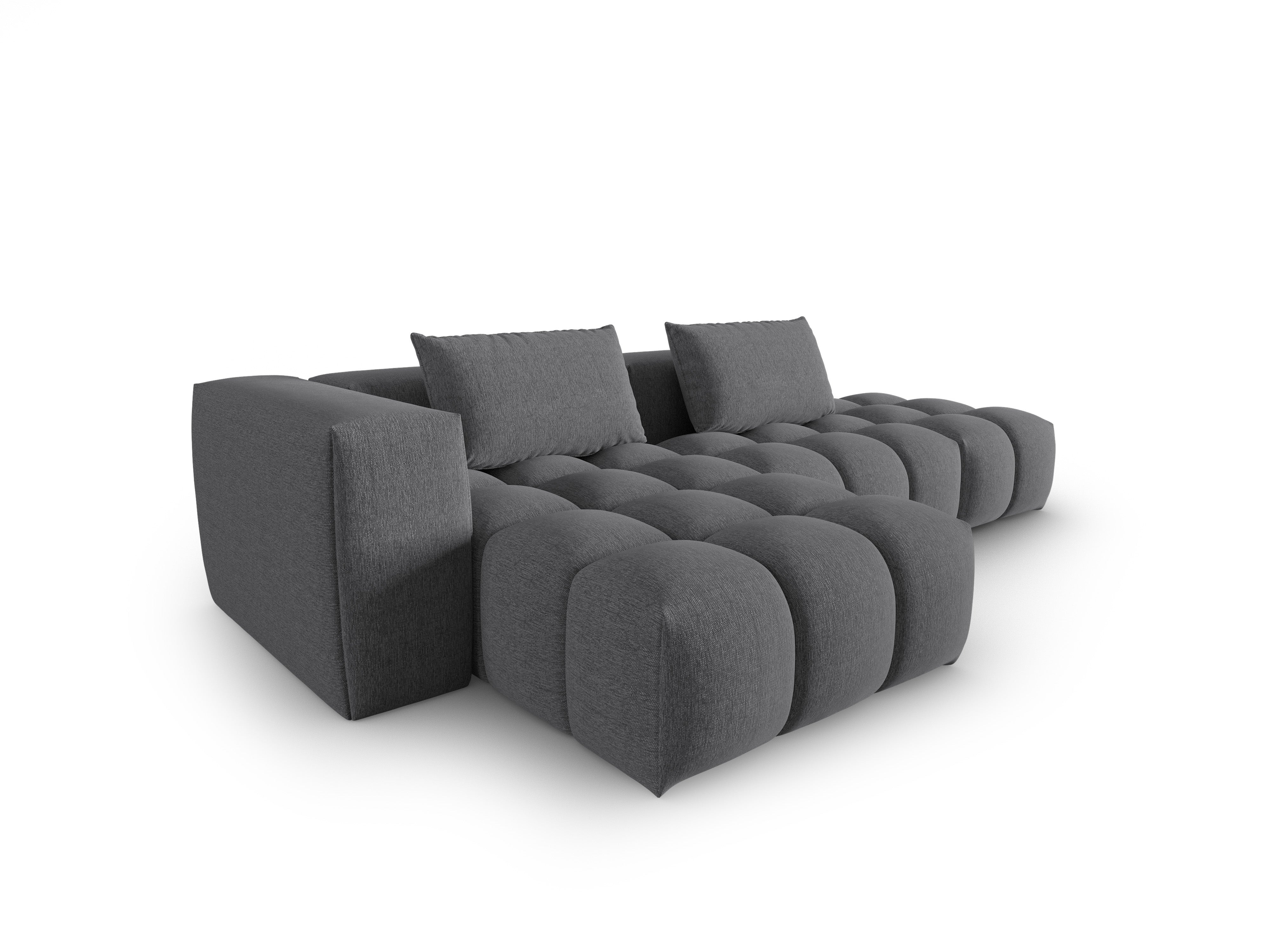 VERONA open left-facing 4-seater corner sofa gray