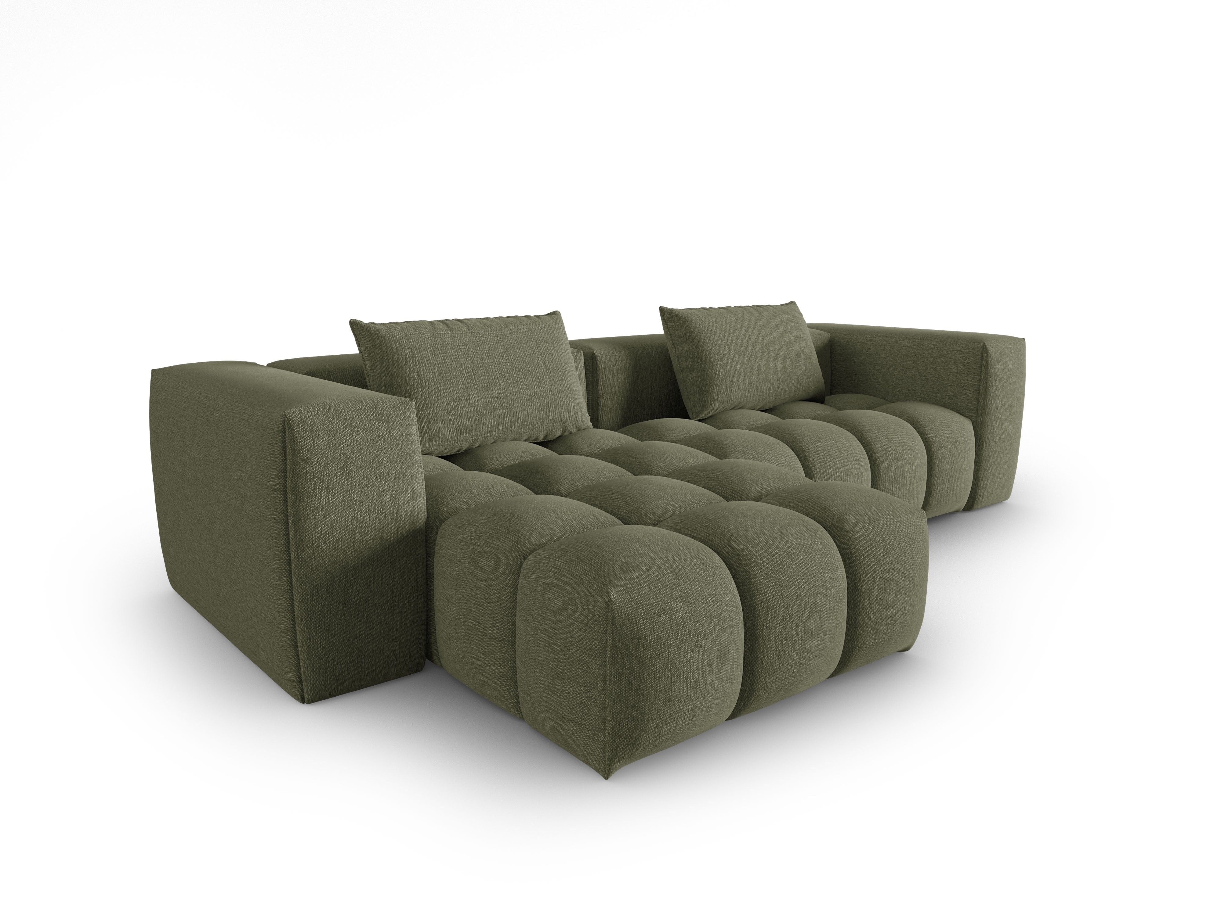 Corner Sofa for 3 People Left Side VERONA Olive