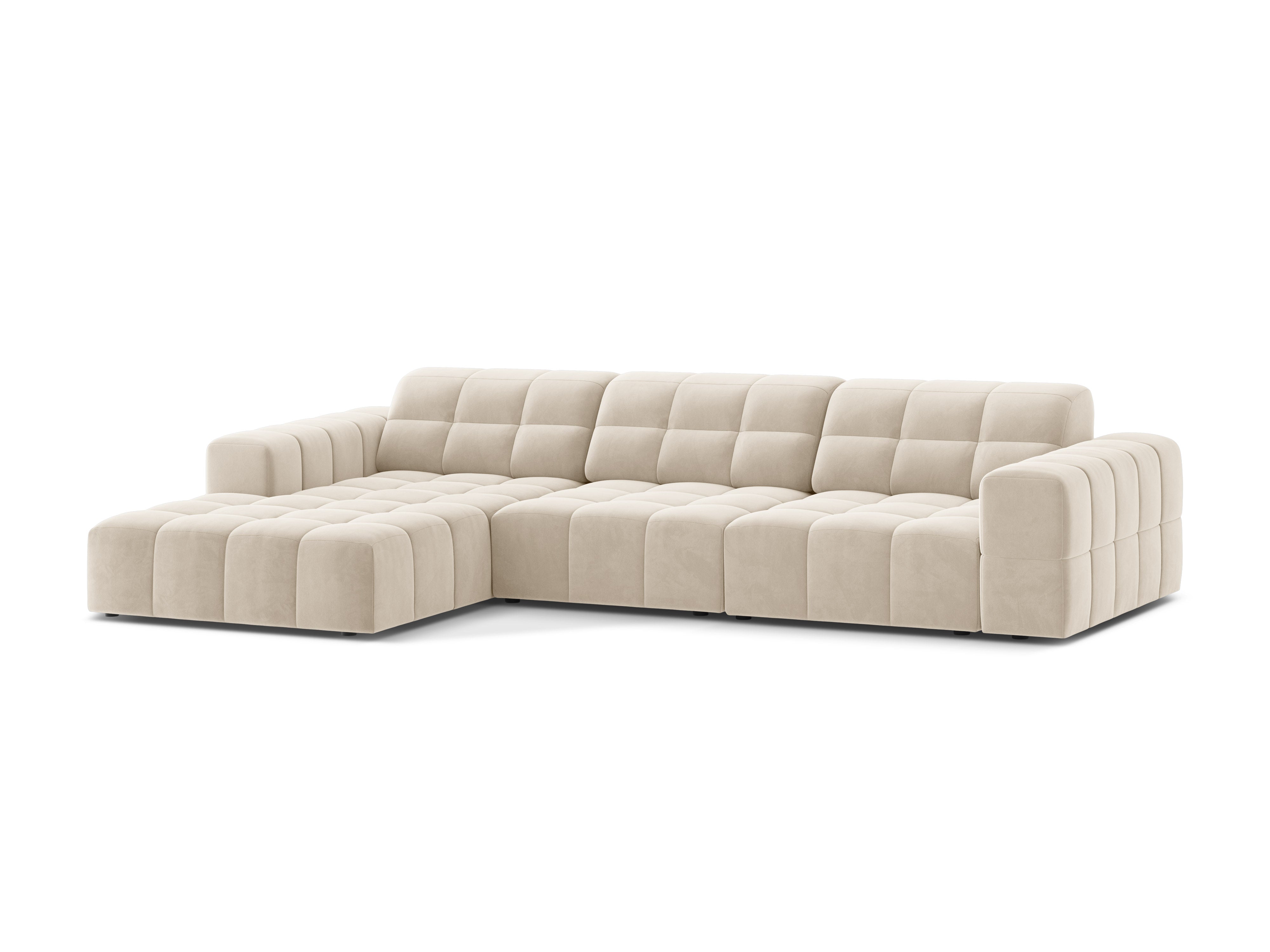 Linkshänder Velvet 4-Person Light Beige Chicago