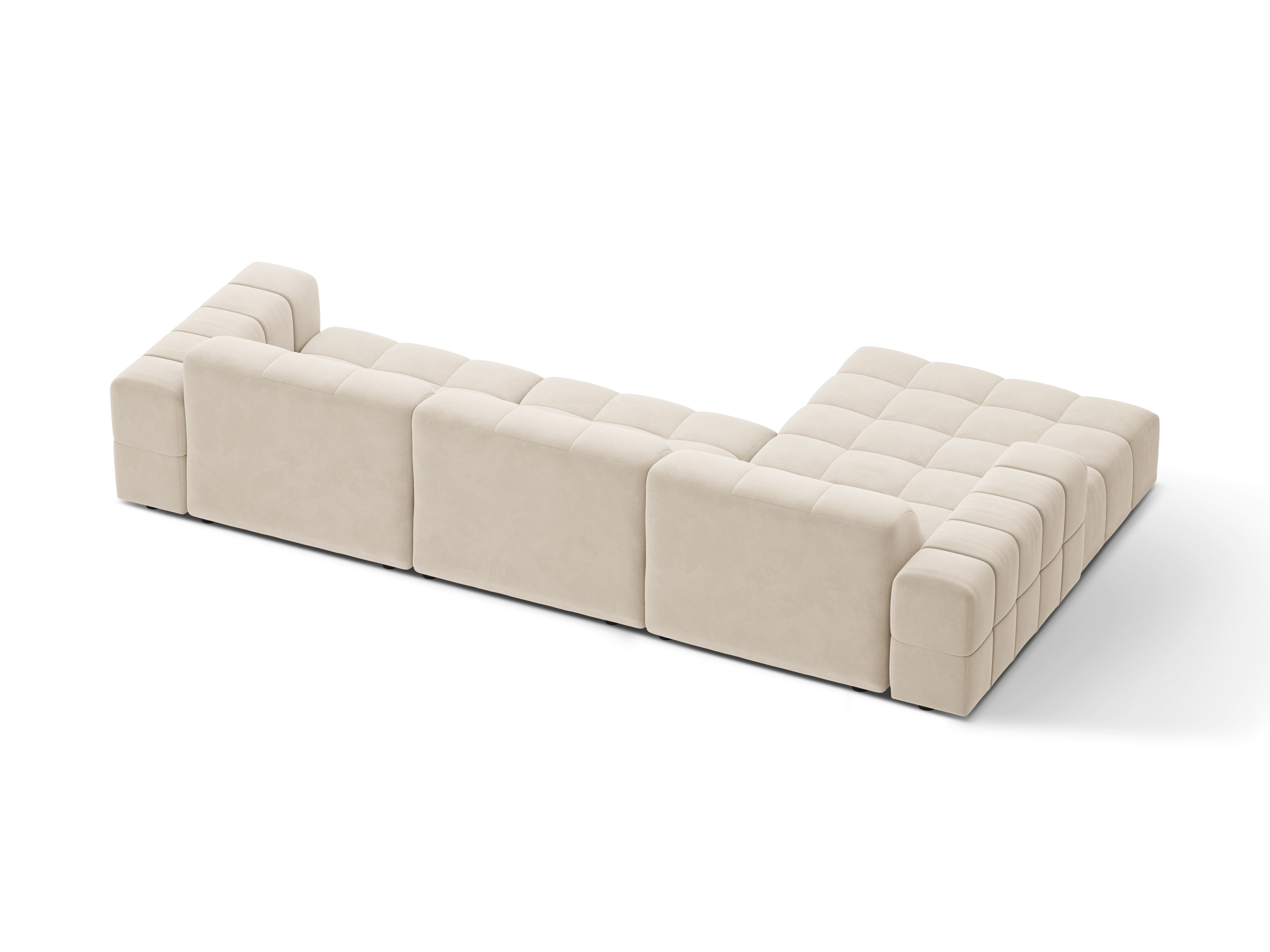 Linkshänder Velvet 4-Person Light Beige Chicago