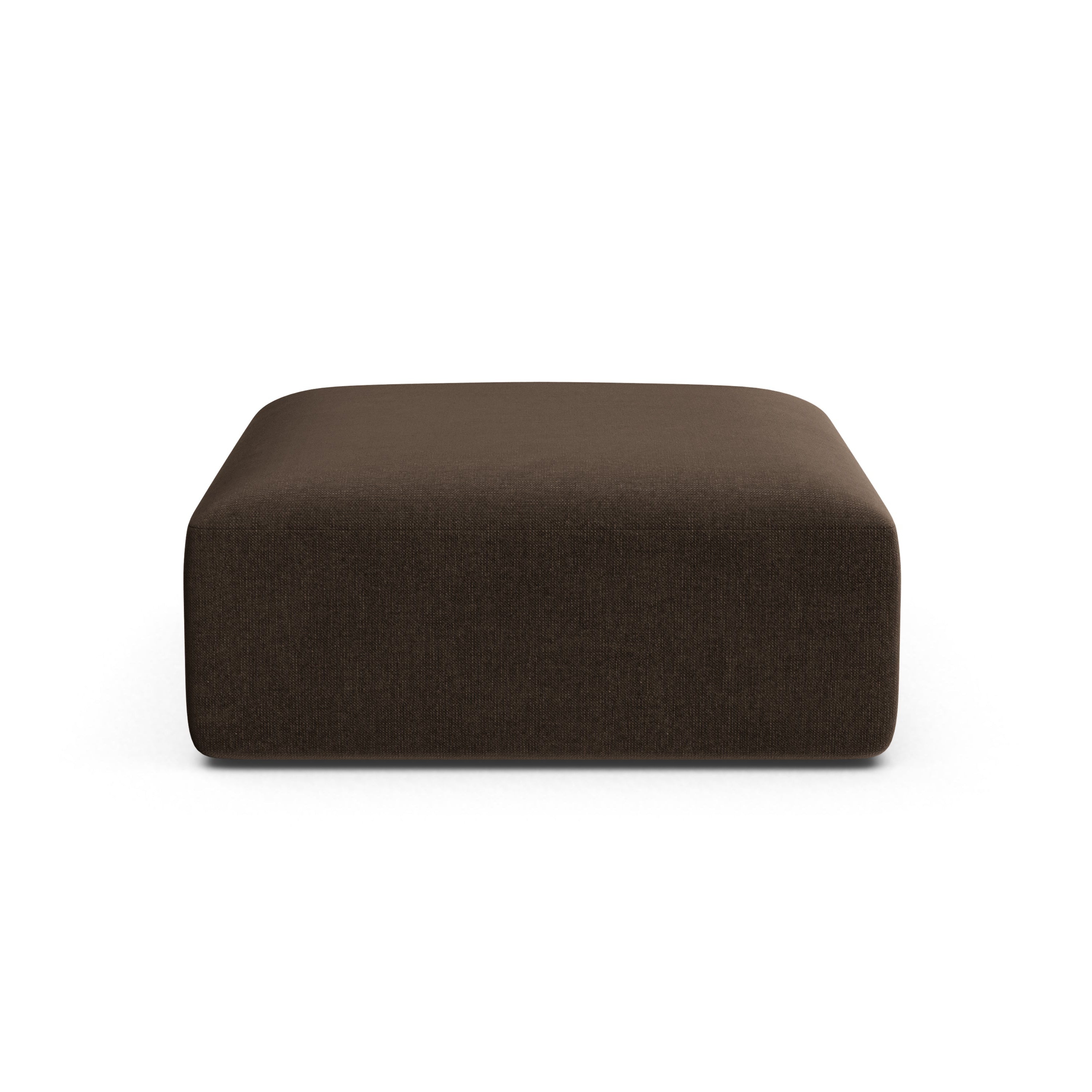 Samt Pouf CAMPI schokoladenbraun