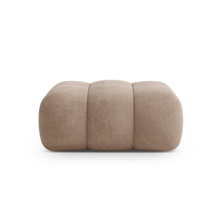 Dark Beige Velvet Pouf KOGE