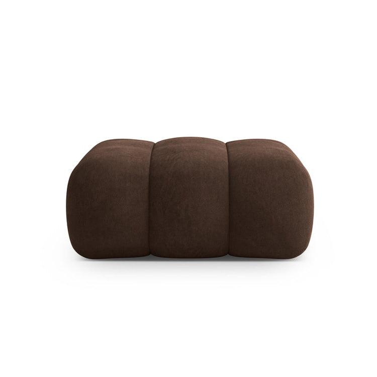 Samt Pouf KOGE in Schokoladenfarbe