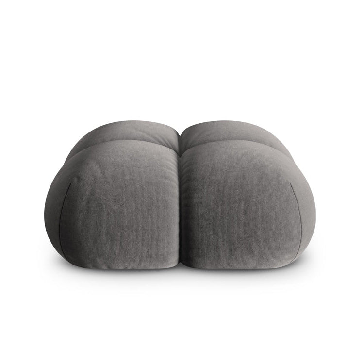 Samt Pouf LORETTO grau