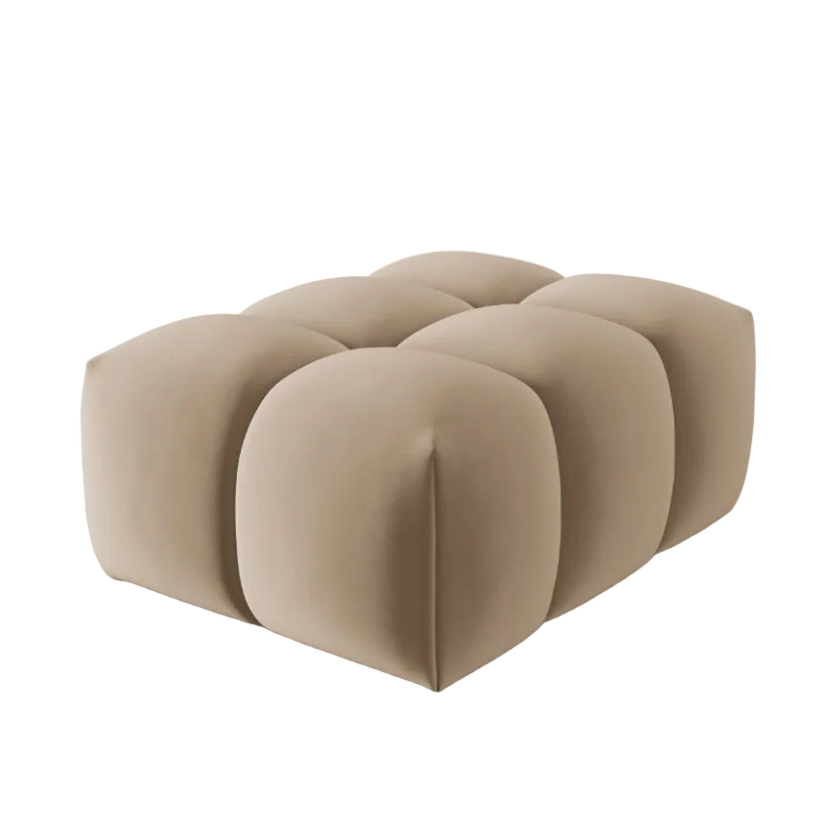 Samtpouf VERONA sandfarben