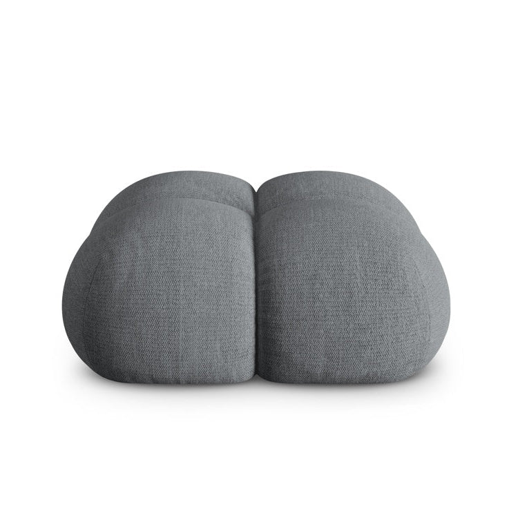 Pouf LORETTO grau-blau