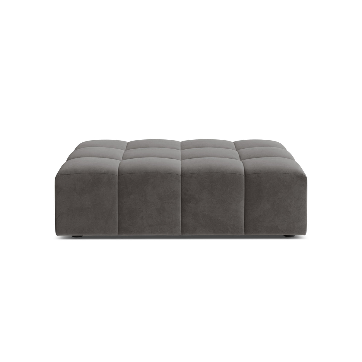Pouf samtig Chicago Grey
