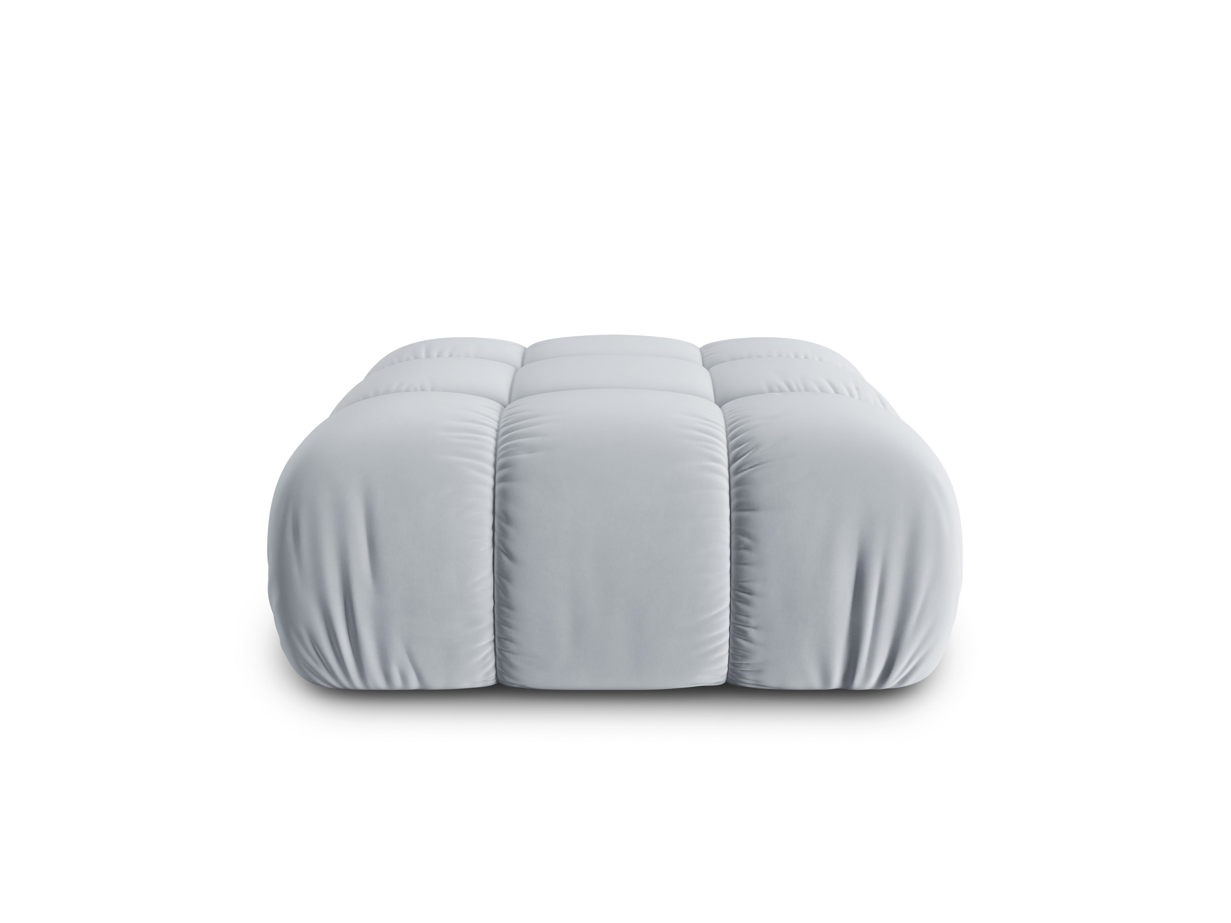 Samt Pouf CORTINA himmelblau