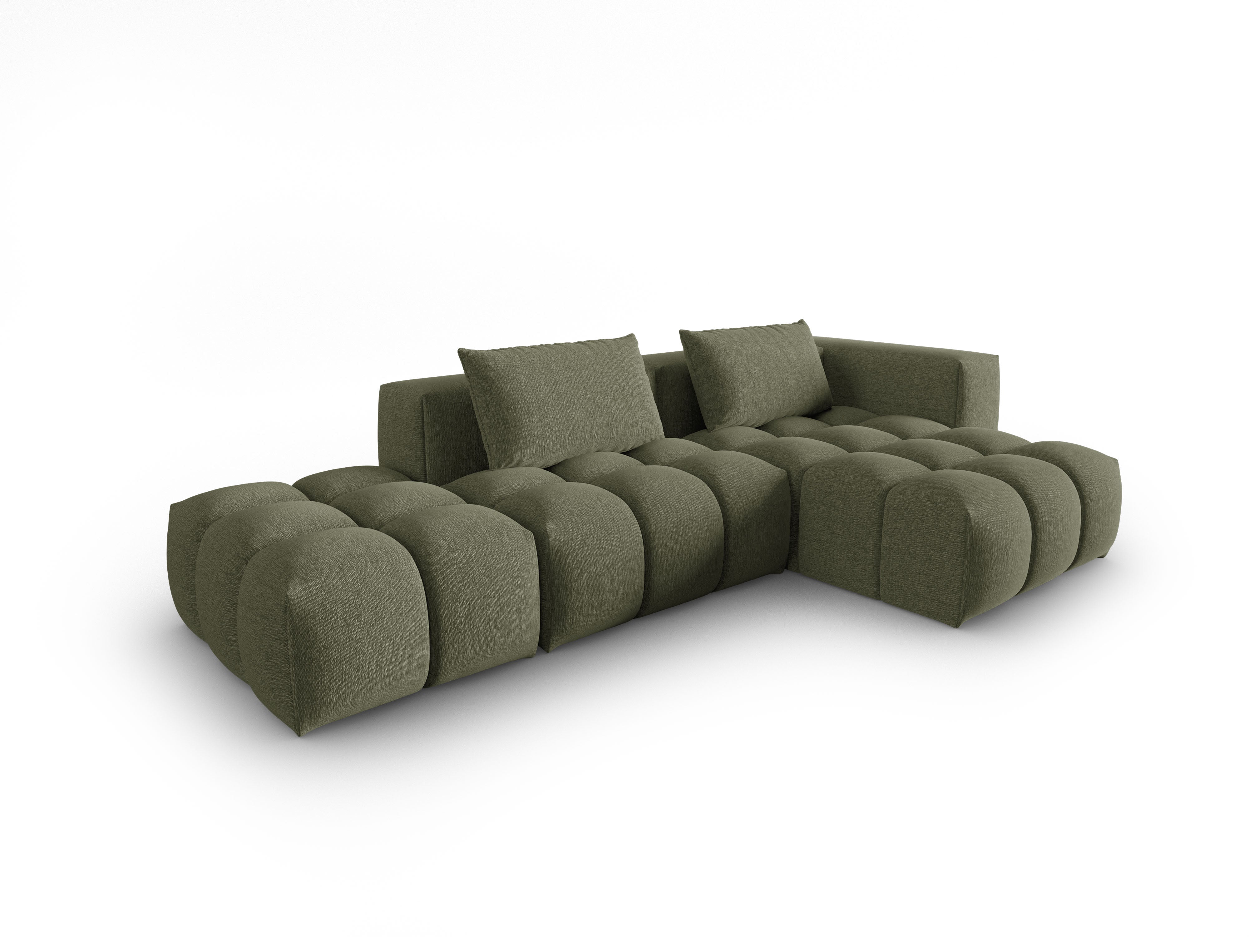 VERONA open right-facing 4-seater corner sofa olive